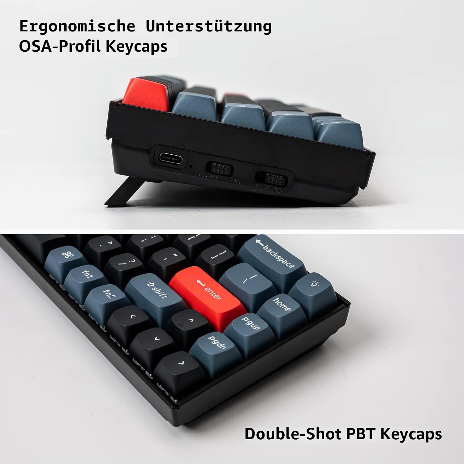 Keychron K6 Pro QMK/VIA kabellose Mechanische Tastatur US ANSI-Layout Hot-Swap-fähig K Pro Rotem Schalter 65% Layout RGB-Hintergrundbeleuchtung – Bild 6