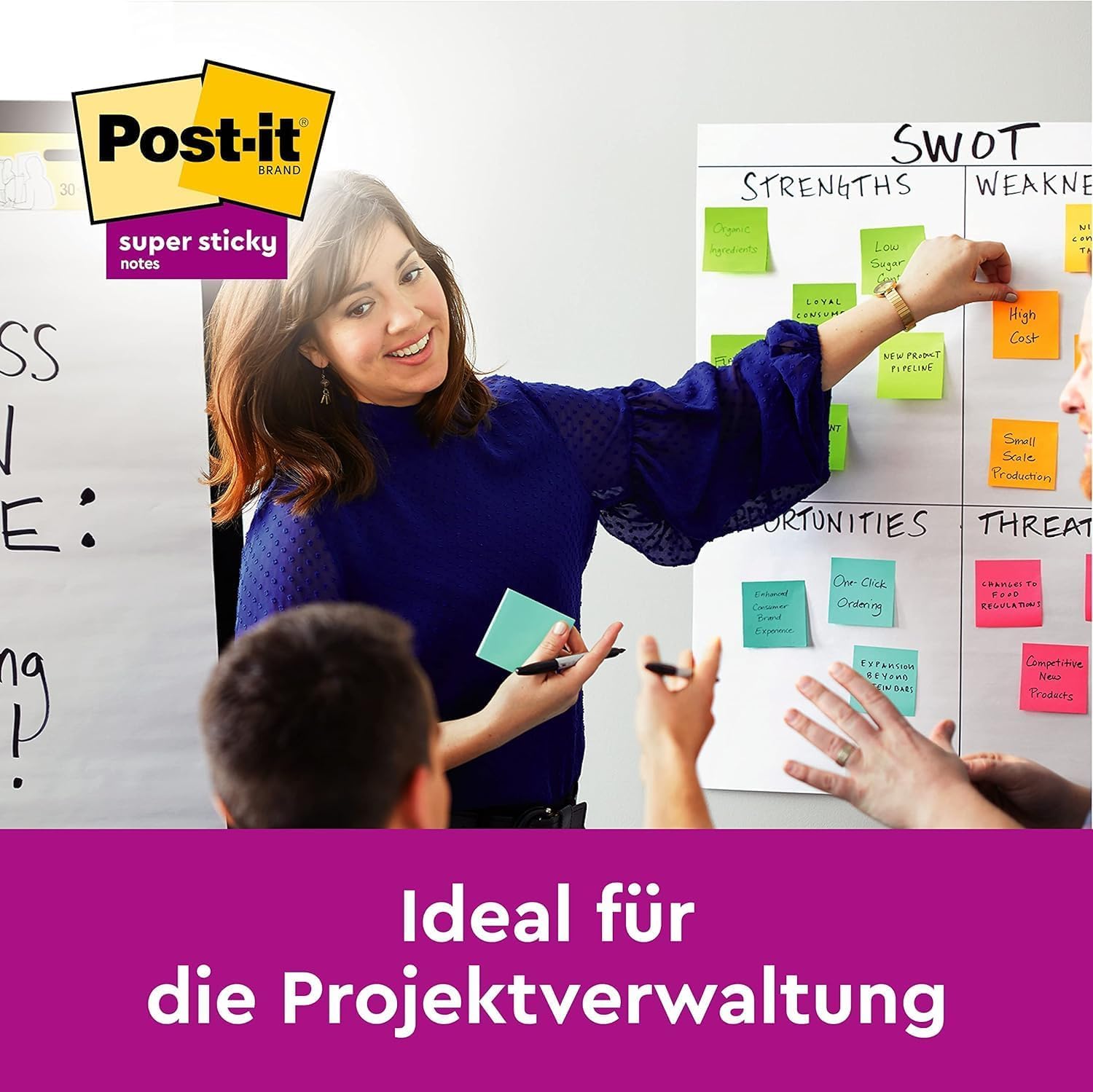 Post-it Super Sticky Notes, 6 Blöcke (540 Blatt), 76 mm x 76 mm – Bild 6