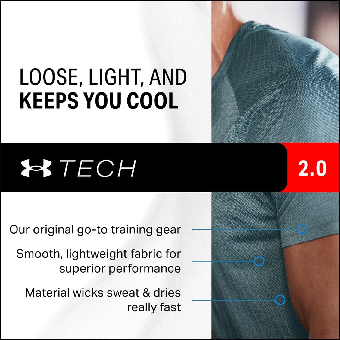 Under Armour Tech 2.0 T-Shirt Herren – Bild 8