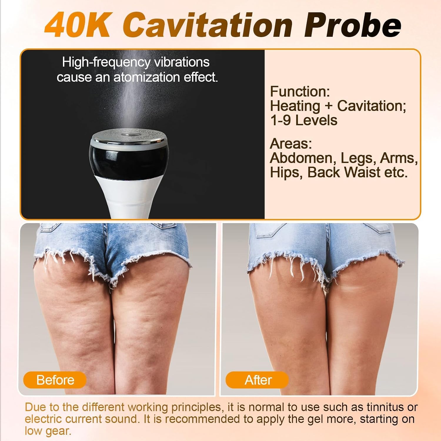 3 in 1 Cellulite Massagegerät 40K Kavitation Radiofrequenz EMS Gerät – Bild 3