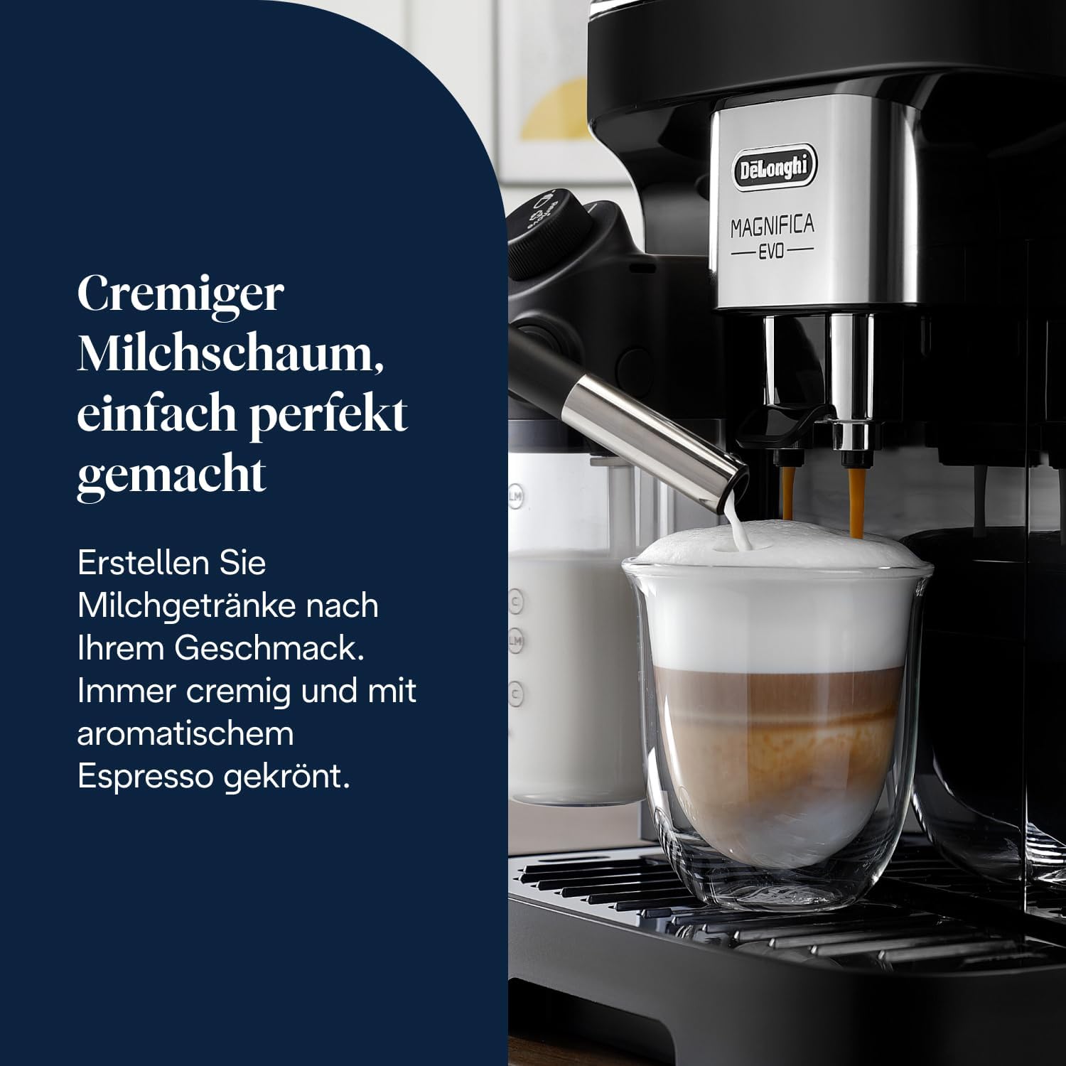 De'Longhi Magnifica Evo - Kaffeevollautomat 7 Getränke Schwarz – Bild 6