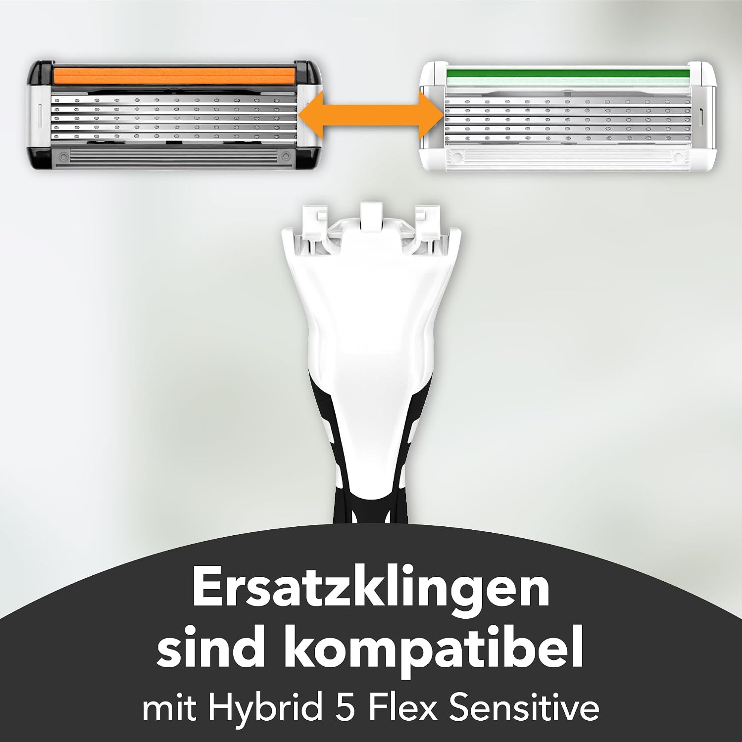 BIC Hybrid 5 Flex Rasierer Herren, Nassrasierer mit 10 Wechselklingen mit je 5 Klingen, mit Aloe Vera & Vitamin E, mit Präzisionstrimmer – Bild 7