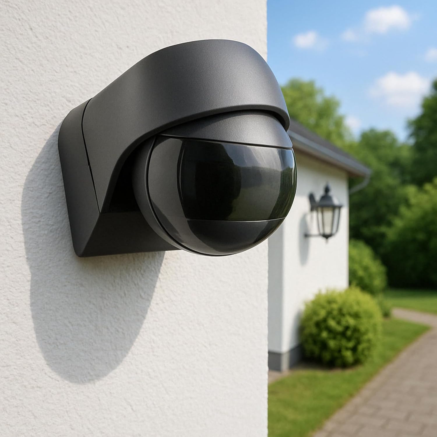 SEBSON Bewegungsmelder Außen IP44 Aufputz Anthrazit, LED geeignet 400W – Bild 9
