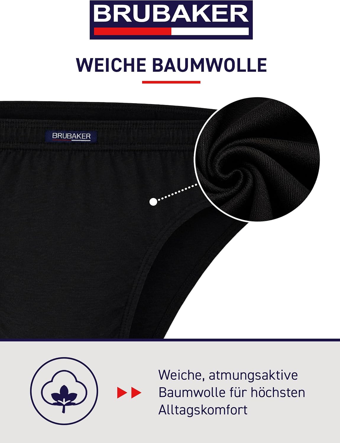 BRUBAKER 7er Pack Herren Slips Baumwolle – Bild 7