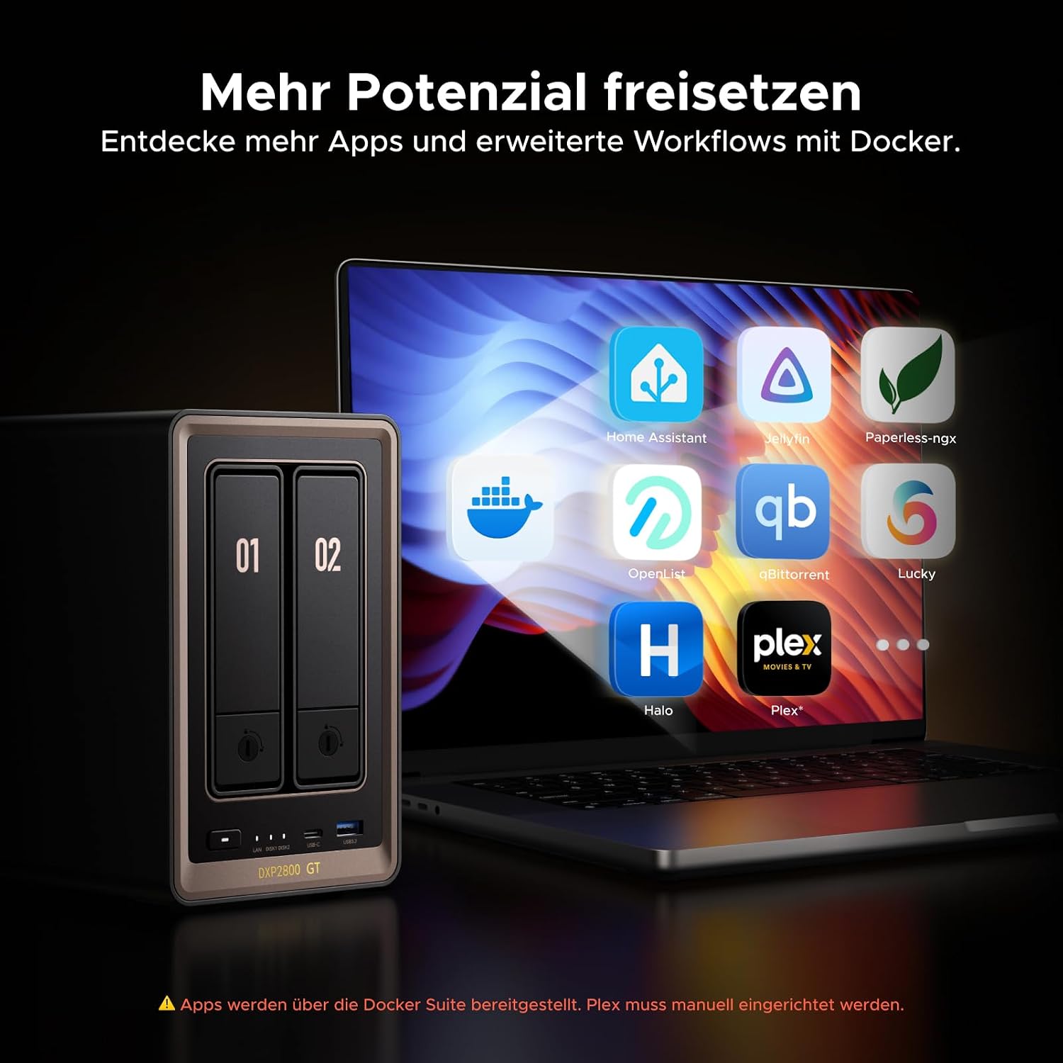 UGREEN NASync DXP2800 GT 2 Bay NAS für Smart Home und Creator (ohne HDD) – Bild 6
