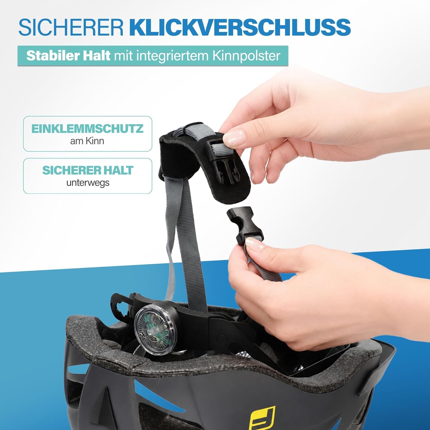 Fischer Erwachsene Fahrradhelm, Radhelm, Cityhelm Urban Lano, mit beleuchtetem Innenring-System – Bild 7