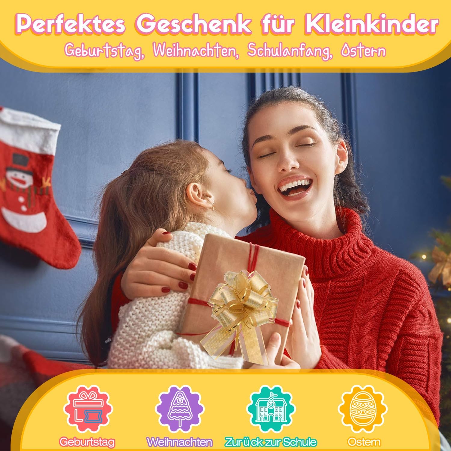 EchoToys Montessori Spielzeug Busy Board ab 1 Jahr Activity Board aus Holz – Bild 7