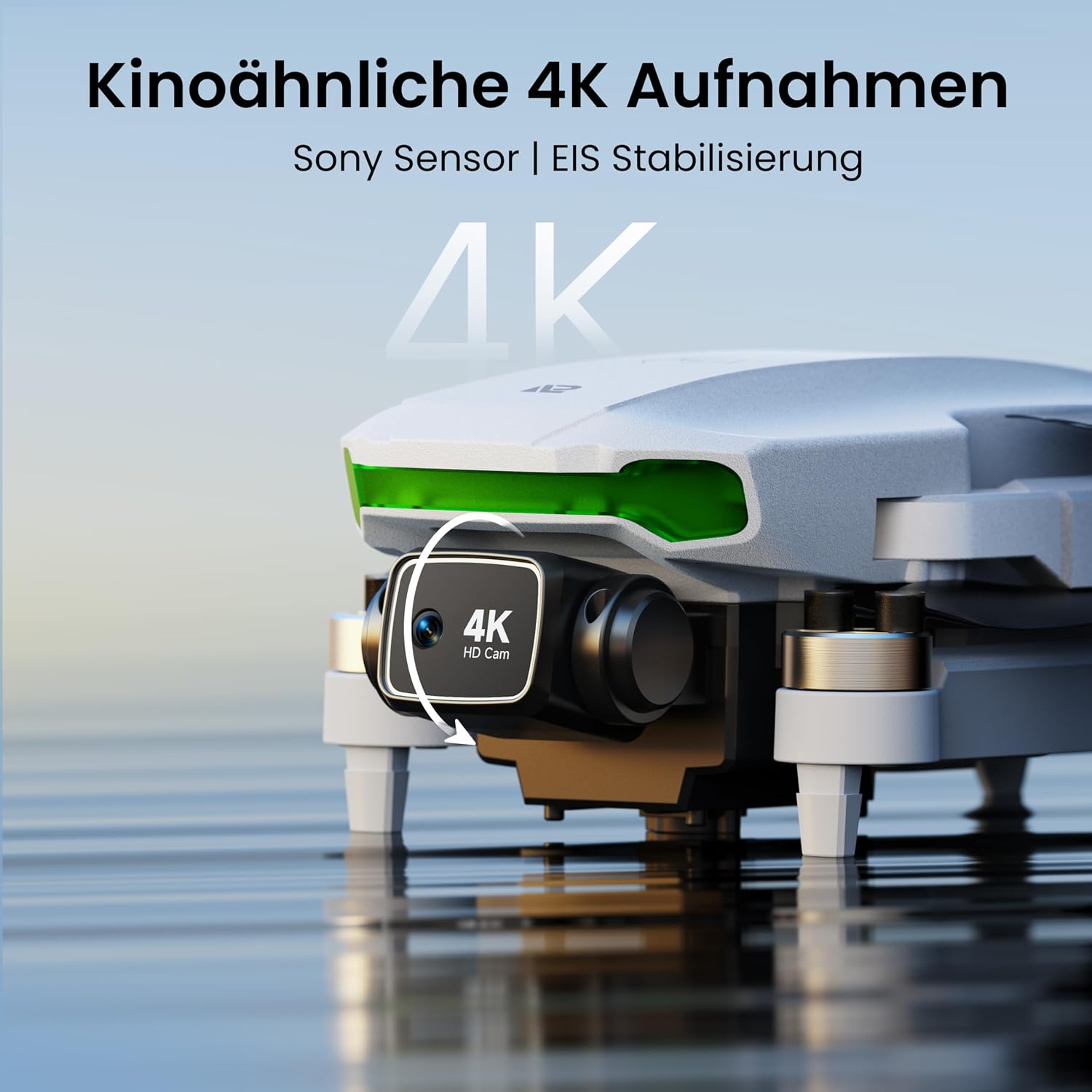 GPS Drohne mit Kamera EIS 4K für Erwachsene, mit Bildschirm auf Controller, 70 Minuten Flugzeit, 10 KM FPV Übertragung, AI Orbit Modus, Follow-Me/autom, für Anfänger Spielzeug Geschenke, unter 249 g – Bild 2
