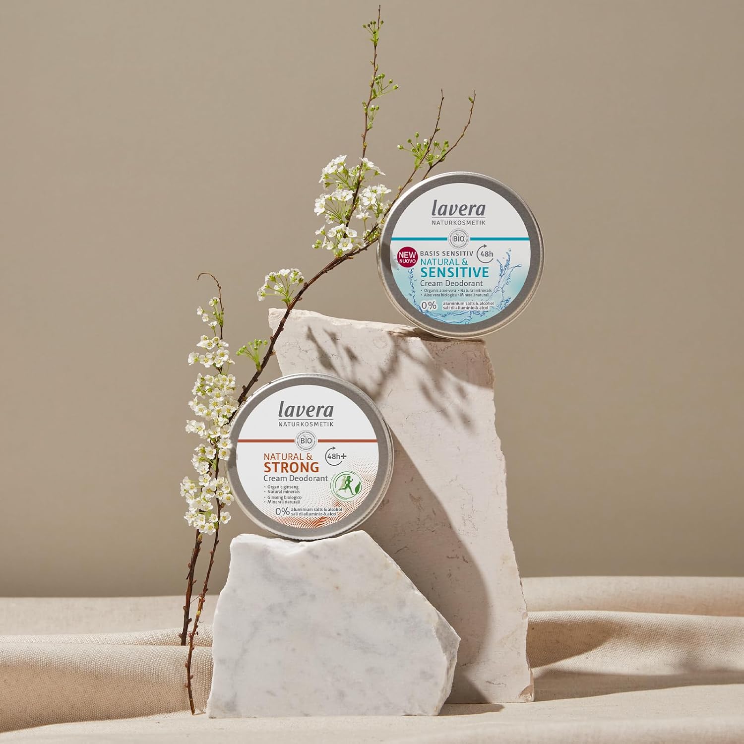 lavera - Deo Creme NATURAL STRONG - vegane Naturkosmetik - Bio Ginseng - Natürliche Mineralien ohne Aluminium - 48 Stunden Deo Schutz - 50 ml, 1 stück – Bild 6
