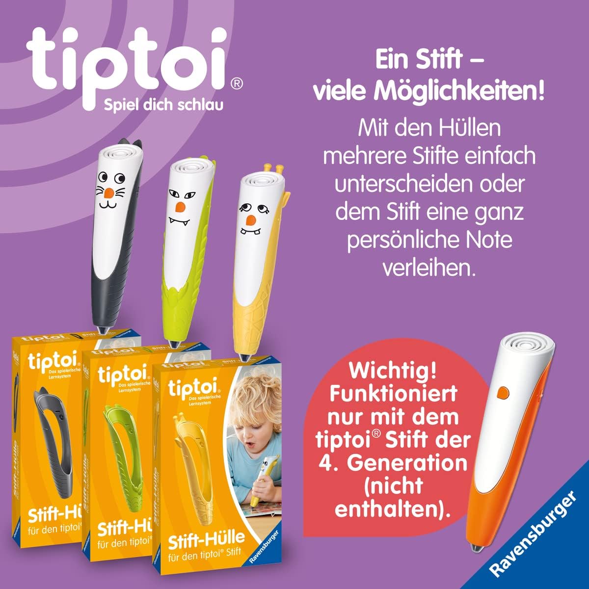 Ravensburger tiptoi Stift 00110 - Das spielerische Lernsystem, Lernspielzeug für Kinder ab 2 Jahren - Der Stift – Bild 9
