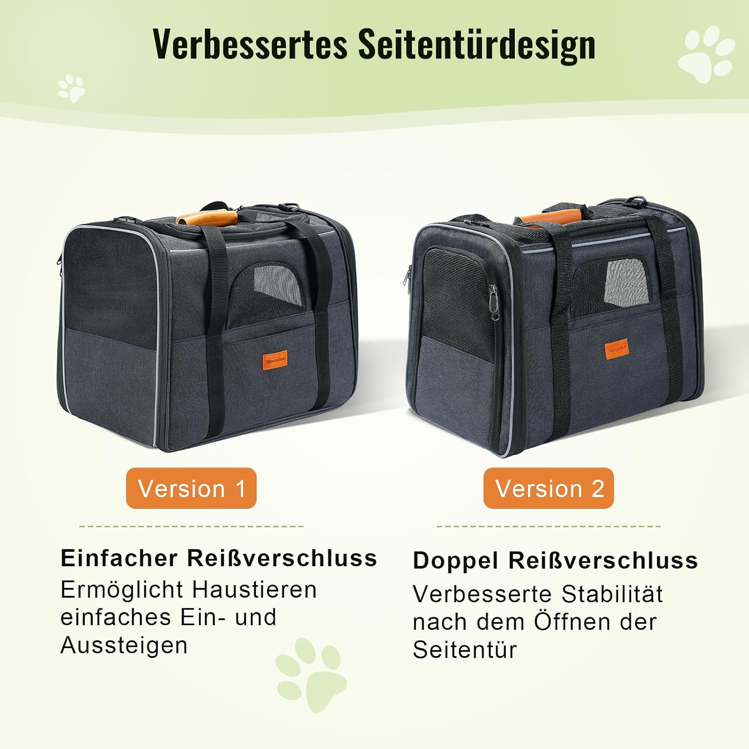 Morpilot Katzentransportbox Transportbox 43.5x31x34cm Dunkelgrau Einfarbig – Bild 6