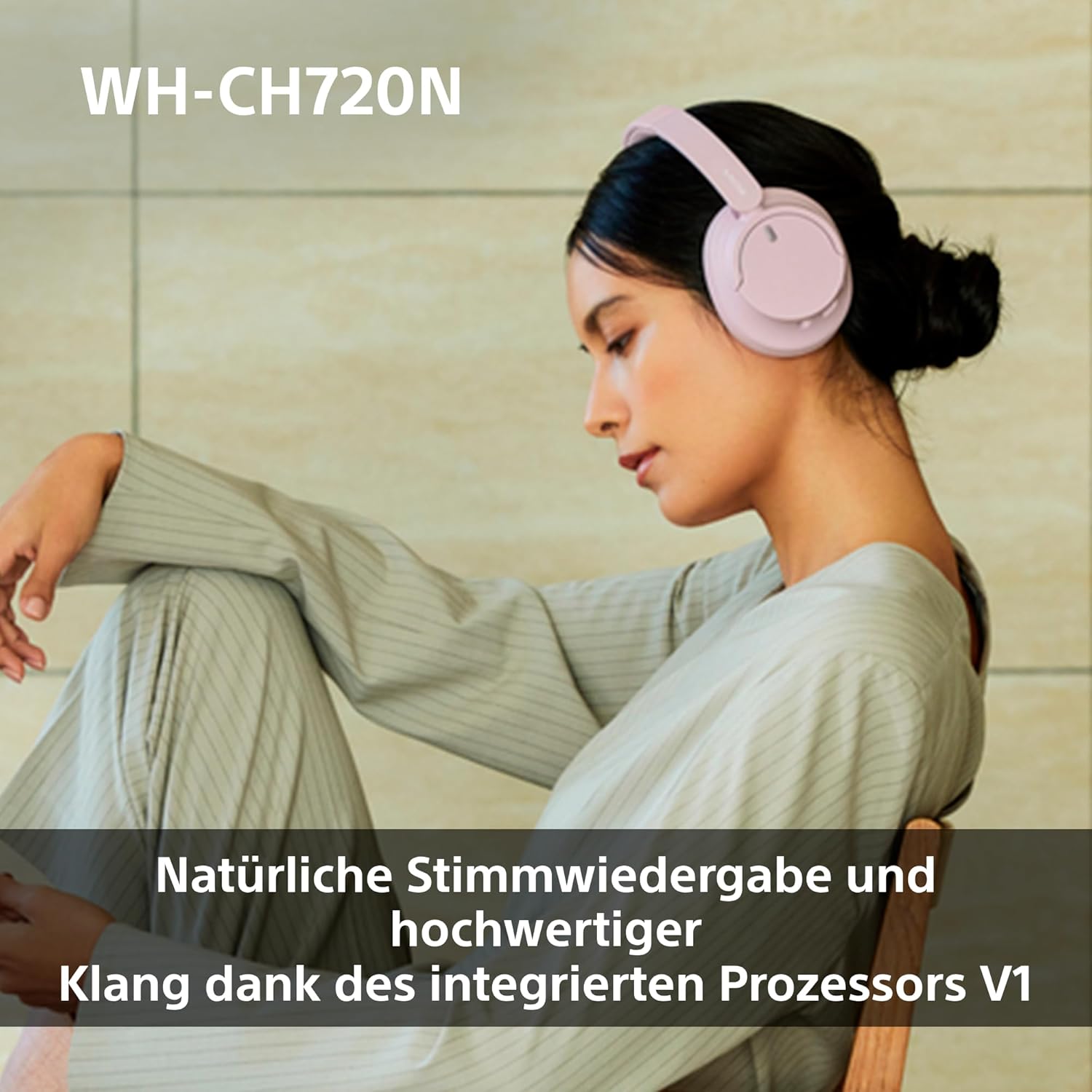 Sony WH-CH720N Kabelloser Bluetooth-Kopfhörer mit Noise Cancelling - bis zu 35 Stunden Akkulaufzeit und Schnellladefunktion - Schwarz – Bild 5