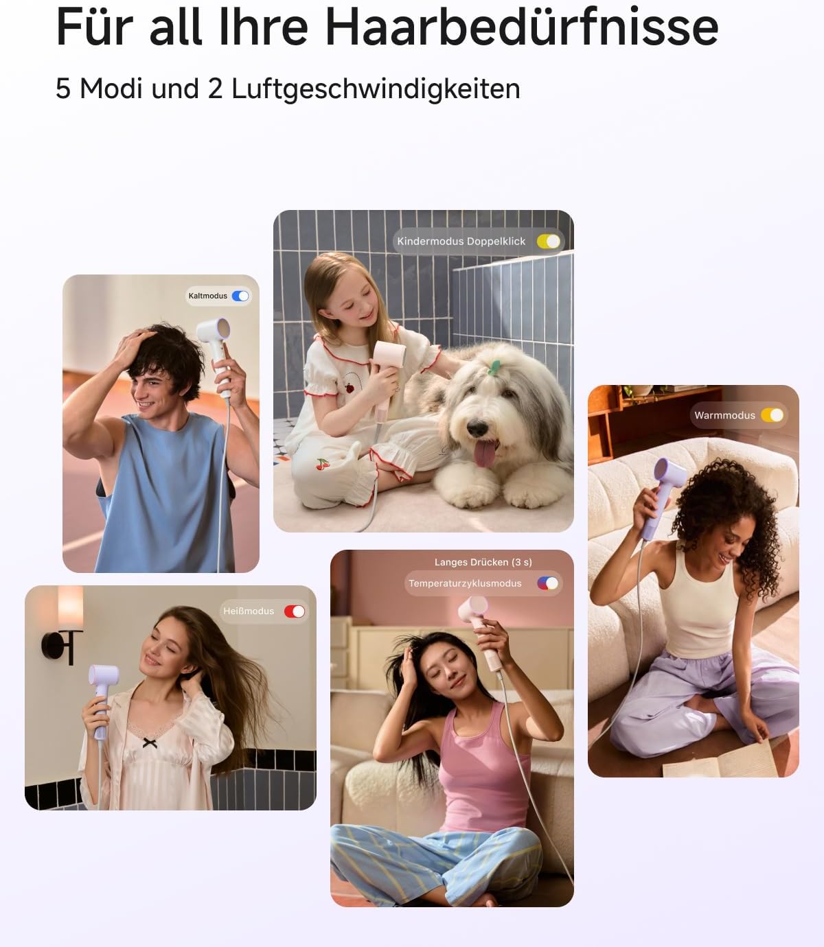 Laifen Air Haartrockner, 280 g leicht, bis zu 15× schneller, Sandbeige – Bild 8