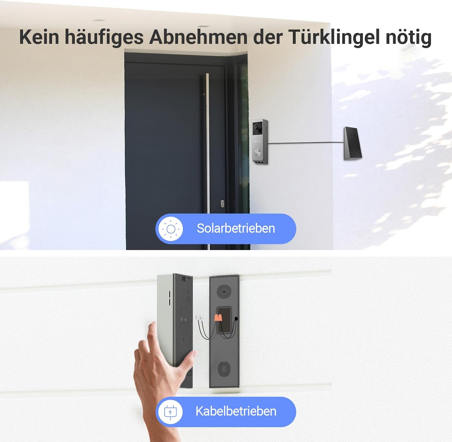 EZVIZ EP3x Kabellose Türklingel mit Smartem Bildschirm SD7, 2K & 2MP – Bild 4