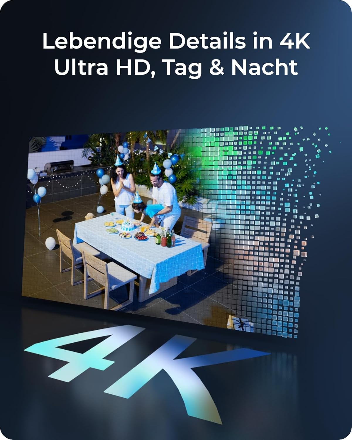 Reolink 4K PT Solar Überwachungskamera Aussen Akku Set Outdoor mit Home Hub – Bild 2