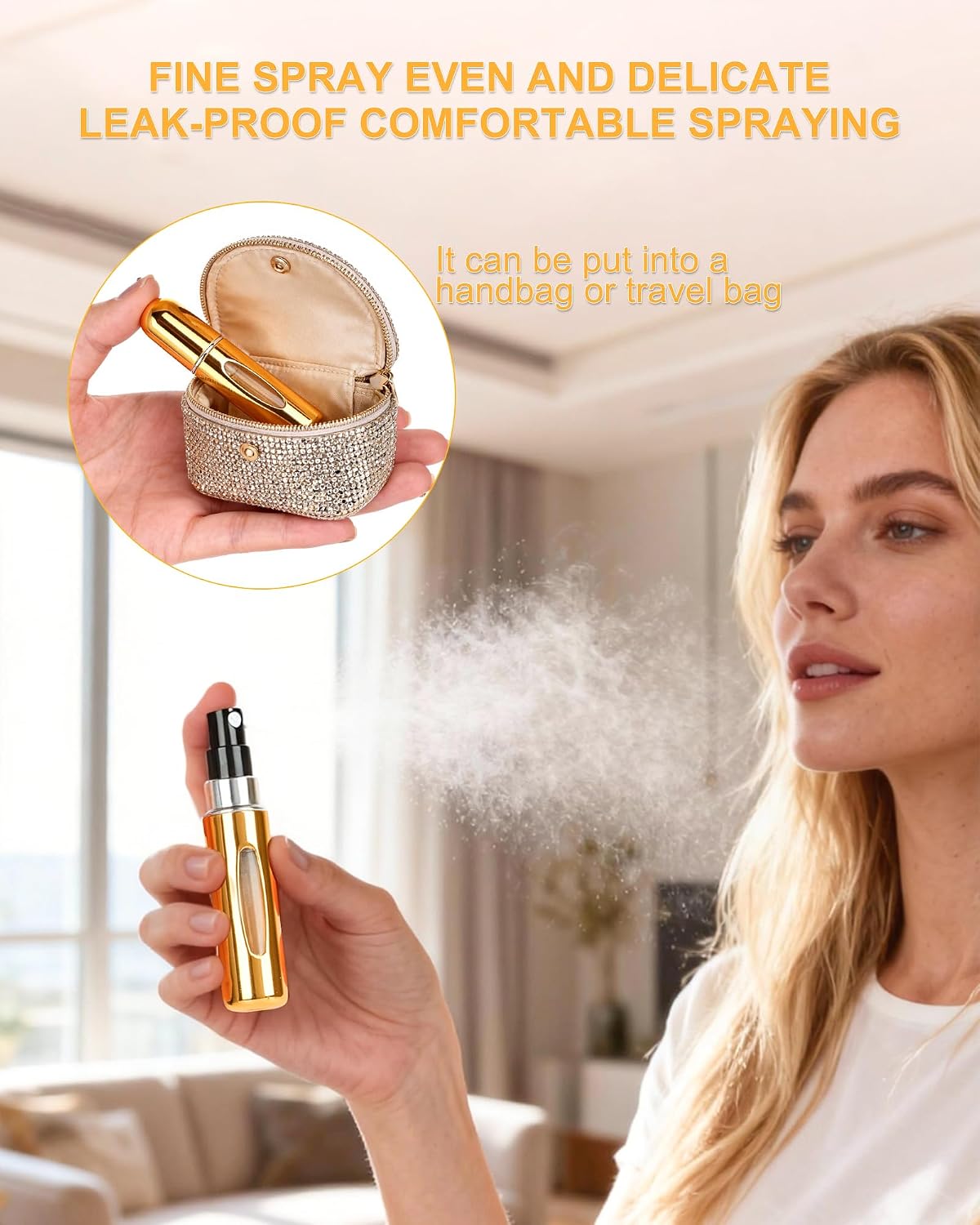 Parfümzerstäuber Abfüller, 5ml*5 Mini Parfum Zerstäuber für Unterwegs – Bild 6