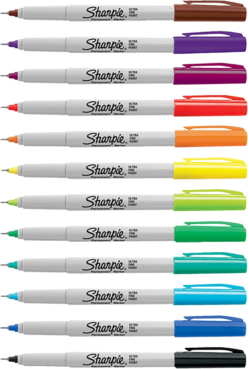 Sharpie Permanent Marker | Marker Stifte mit ultra-feiner Spitze | gemischte Farben | 12 Stück Market Set – Bild 2