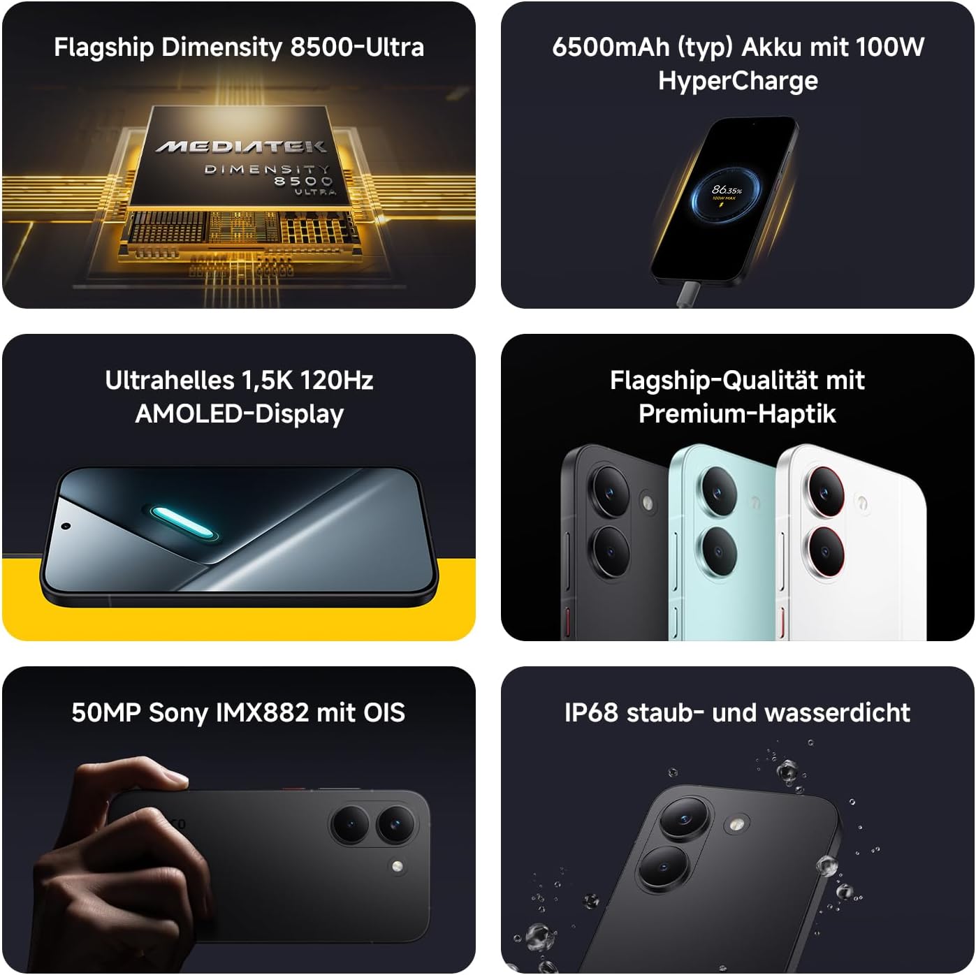 Xiaomi Poco X8 Pro 12+512GB, Unlocked, Dimensity 8500-Ultra, 6500mAh, 50MP Sony IMX882 OIS, AMOLED, Grün, 3J Garantie – Bild 2