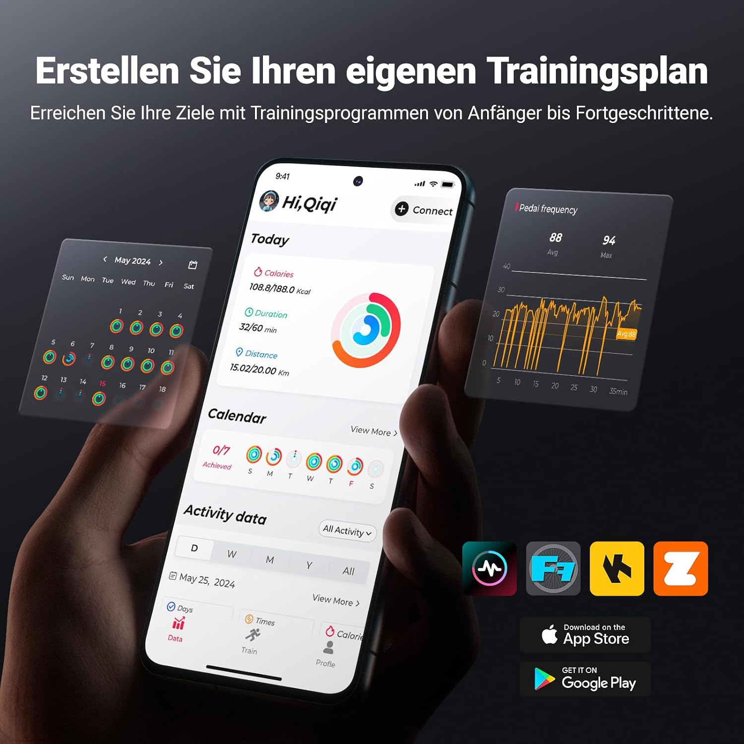 MERACH S38 Heimtrainer Fahrrad - 16 Stufen Magnetwiderstand, App, Bluetooth – Bild 6