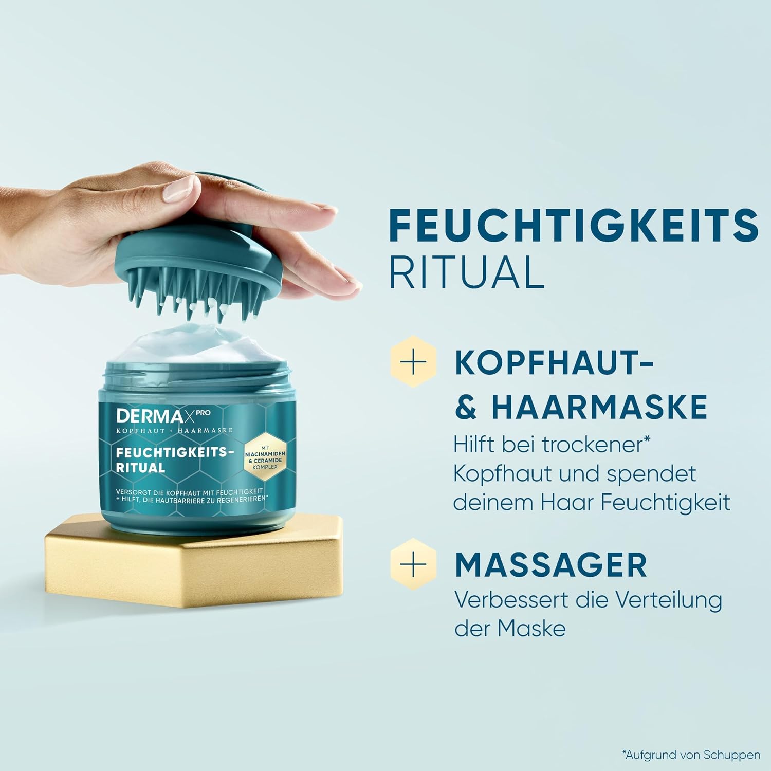 Head & Shoulders DermaXPro Feuchtigkeitsritual Kopfhaut- & Haarmaske 300ml – Bild 3