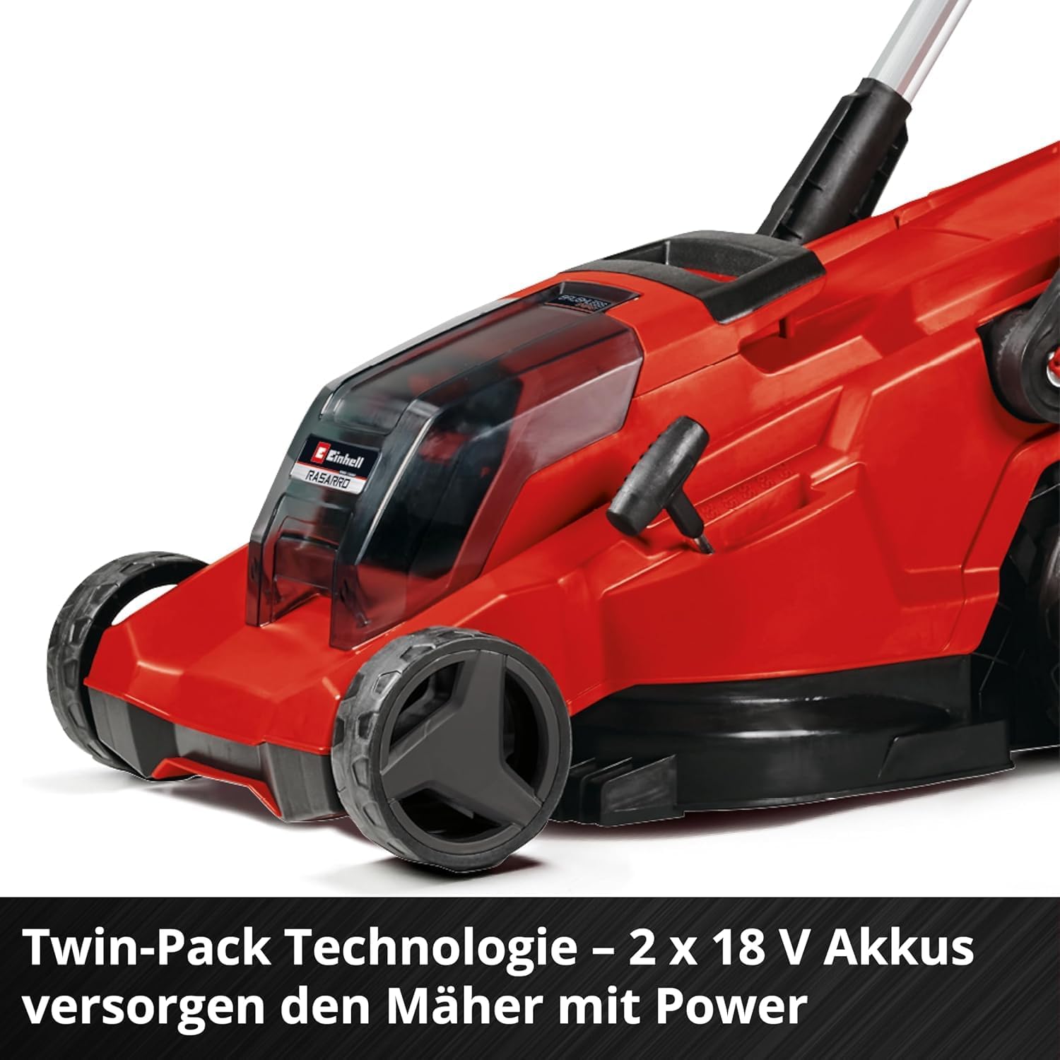 Einhell Akku-Rasenmäher RASARRO 36/42 Kit Power X-Change (36 V, 42 cm Schnittbreite, bis 550 m², Brushless, Mulchfunktion, 50L Fangkorb, inkl. 2X 4,0 Ah Akkus + Ladegerät) – Bild 10