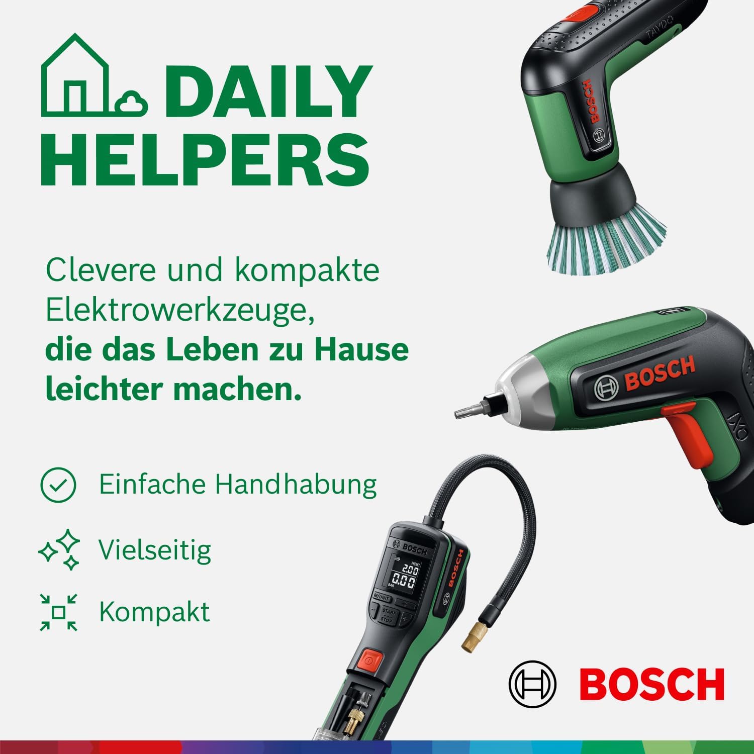 Bosch PNEO elektrische Fahrradpumpe mit 3 Ah Akku, 10,3 bar, 150 PSI – Bild 10