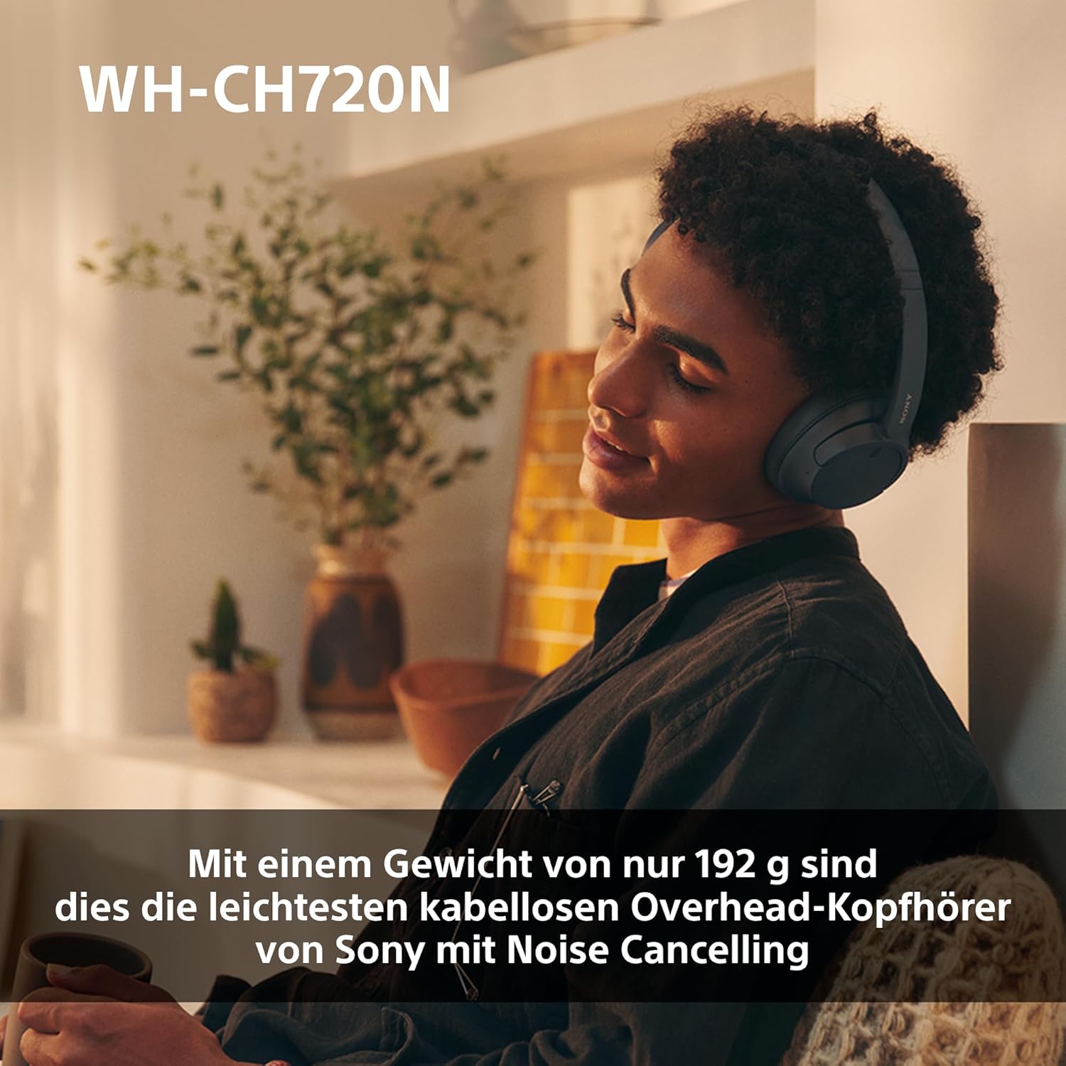 Sony WH-CH720N Kabelloser Bluetooth-Kopfhörer mit Noise Cancelling - bis zu 35 Stunden Akkulaufzeit und Schnellladefunktion - Schwarz – Bild 6