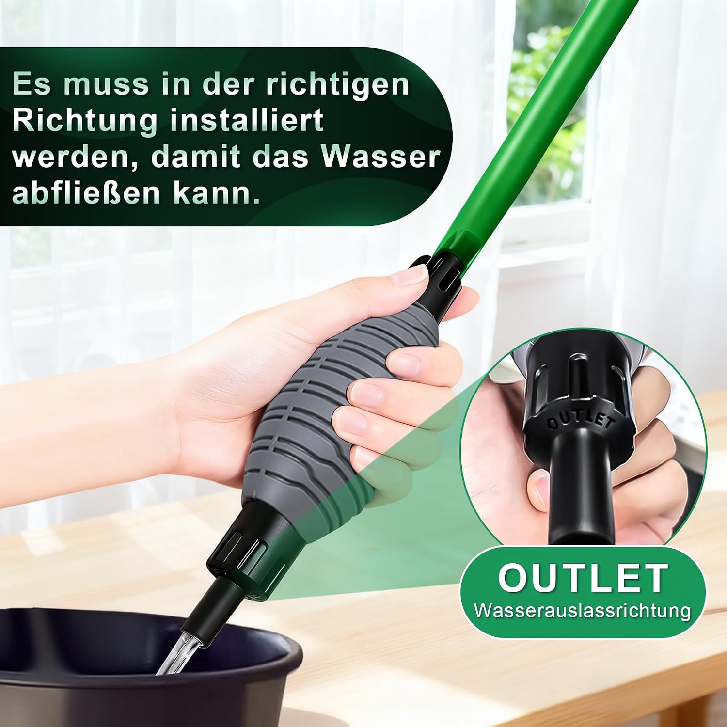 Boxtech Aquarium Reiniger, Aquarium Wasserwechsel,Mulmsauger 2 in 1 – Bild 5