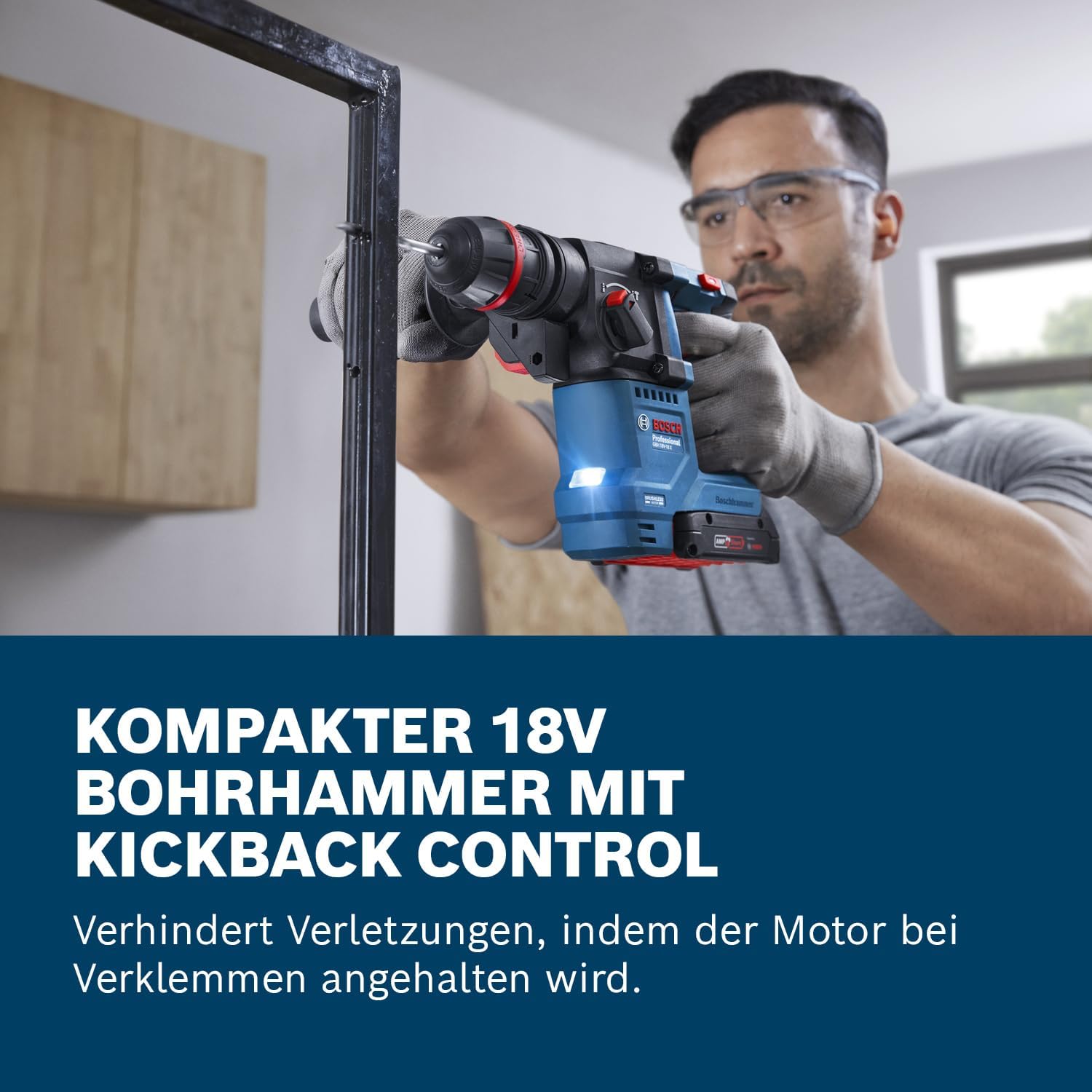 Bosch PRO Akku-Bohrhammer mit SDS plus GBH 18V-18 – Bild 2