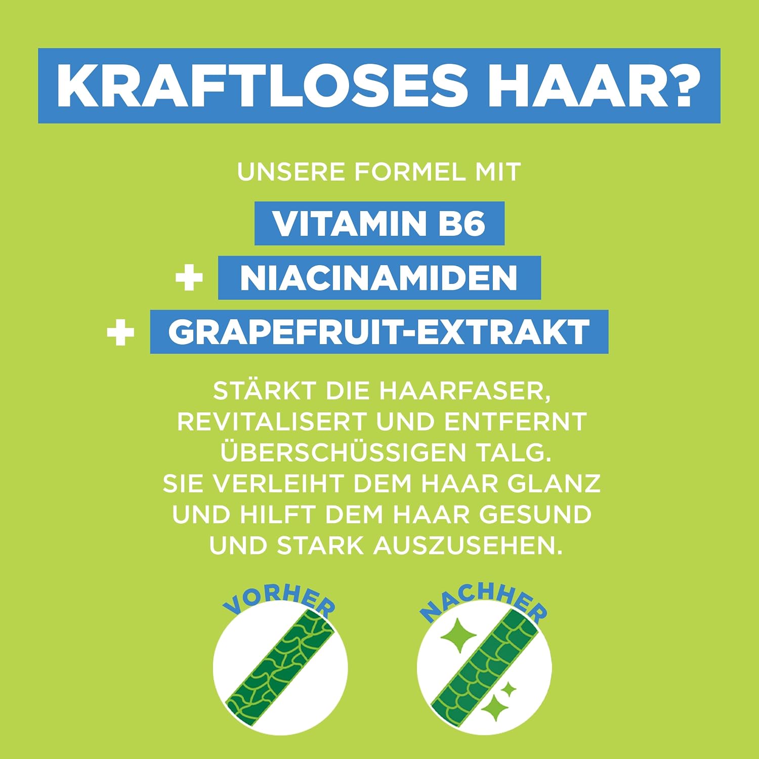 Garnier Fructis Kräftigendes Haarshampoo für mehr Glanz, 1000 ml – Bild 4