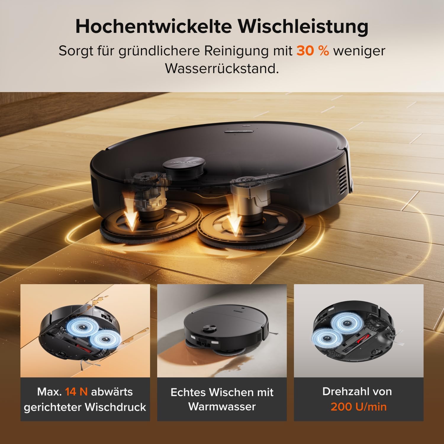 roborock Saros 20 Neo Saugroboter mit Wischfunktion, 36.000 Pa Saugkraft – Bild 6