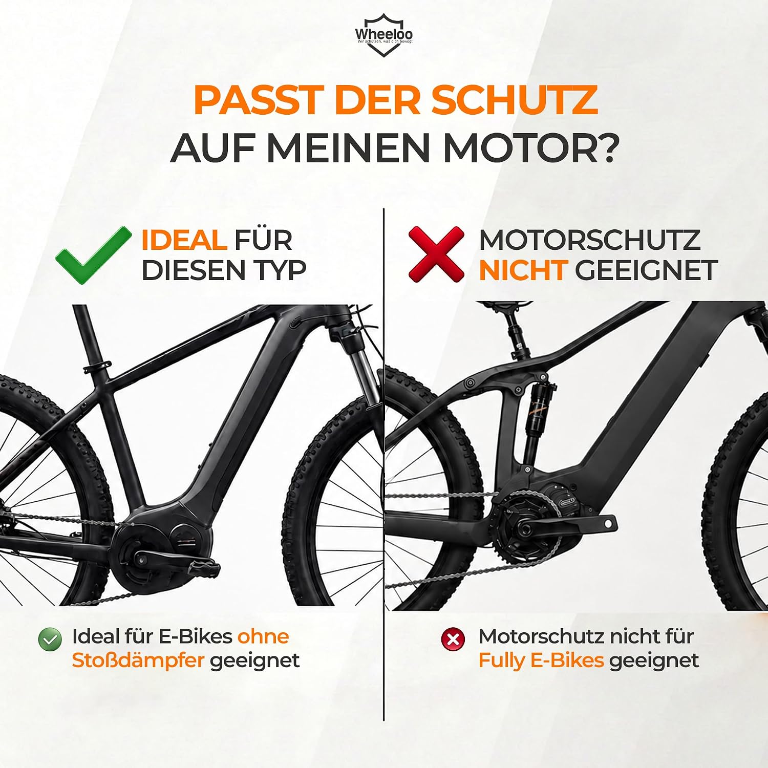 E-Bike Transportschutz Set 3-teilig für Motor, Akku und Lenker I wasserabweisende Schutzhüllen für Fahrradträger I E Bike Schutzhülle zB. für Bosch, Shimano, Yamaha Ebike I Wheeloo – Bild 9