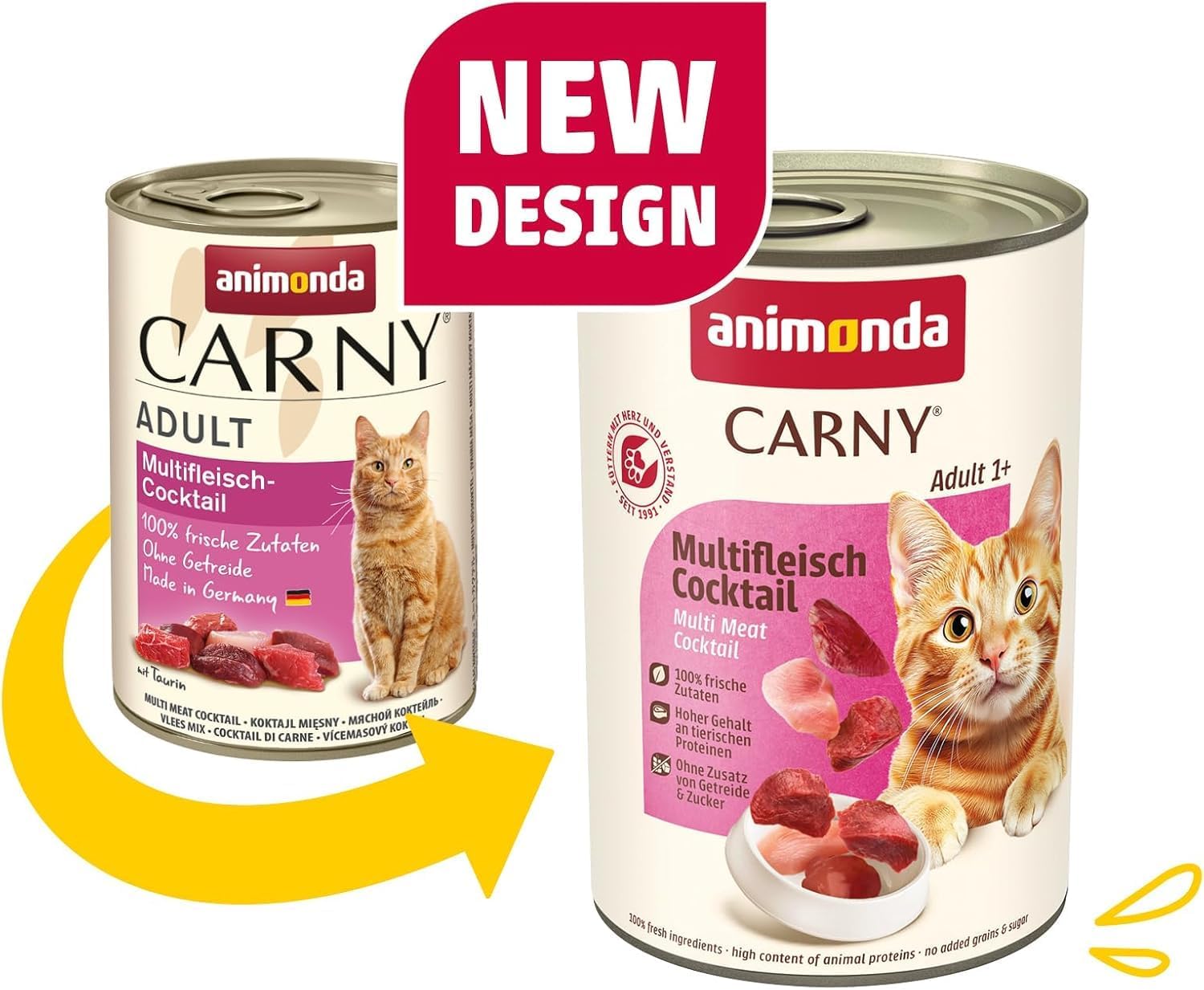 animonda Carny Adult Katzenfutter nass Kräftige Variation (12 x 400g) – Bild 2