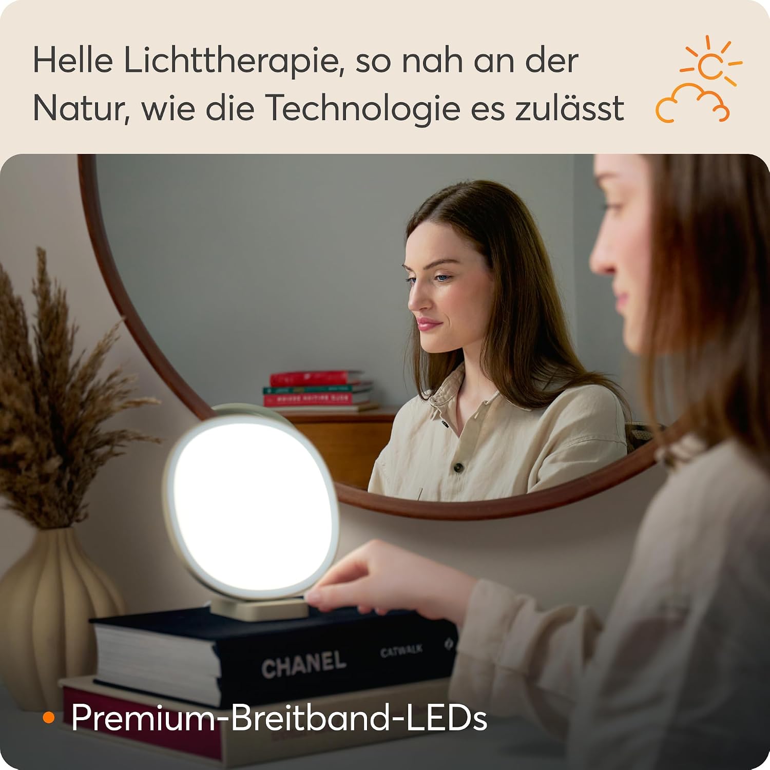 Lumie Dash Kompakte Lichttherapielampe 10.000 lux, blendfrei – Bild 2