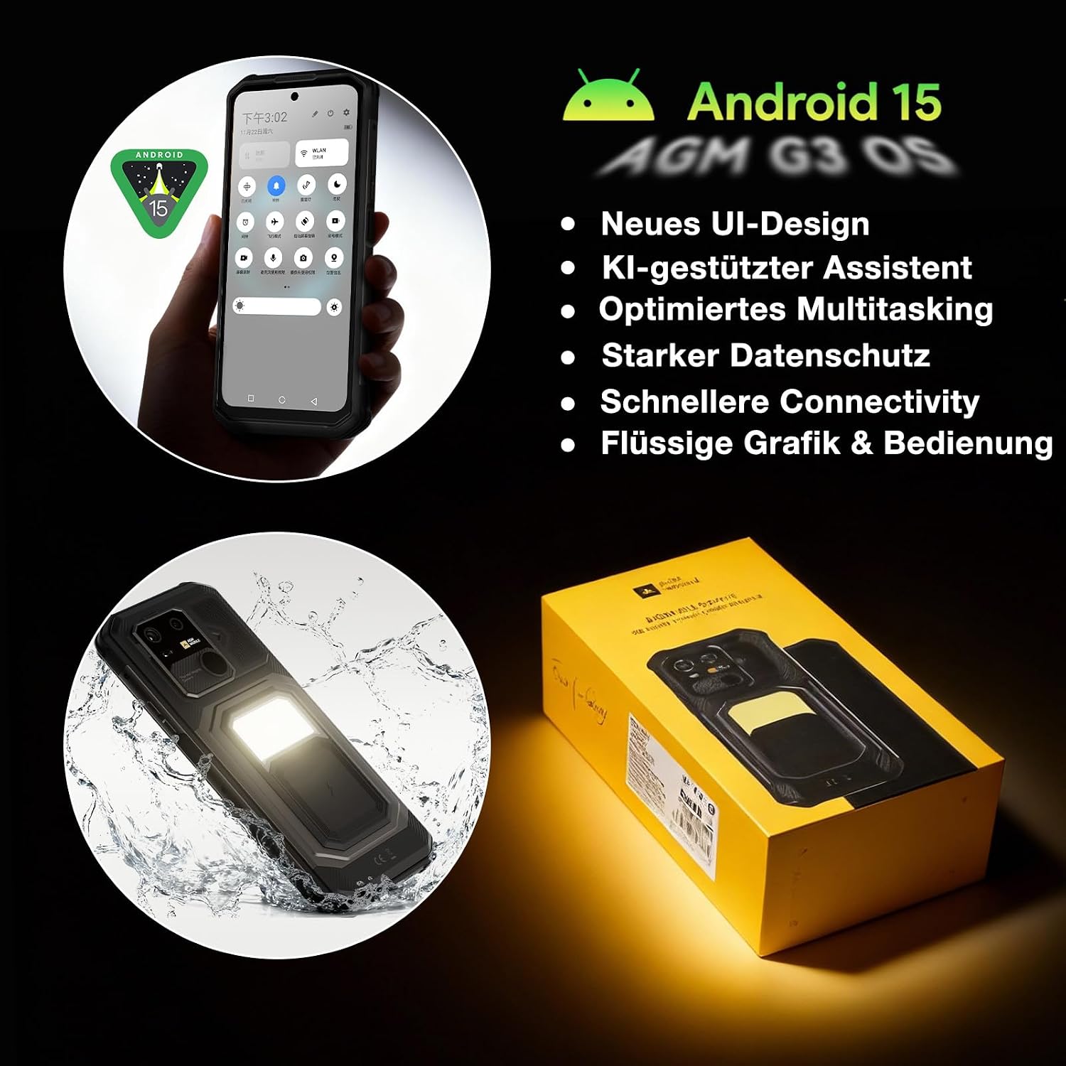 AGM G3 Pro Outdoor Handy mit Wärmebildkamera 5G,Smartphone Ohne Vertrag 5G – Bild 7