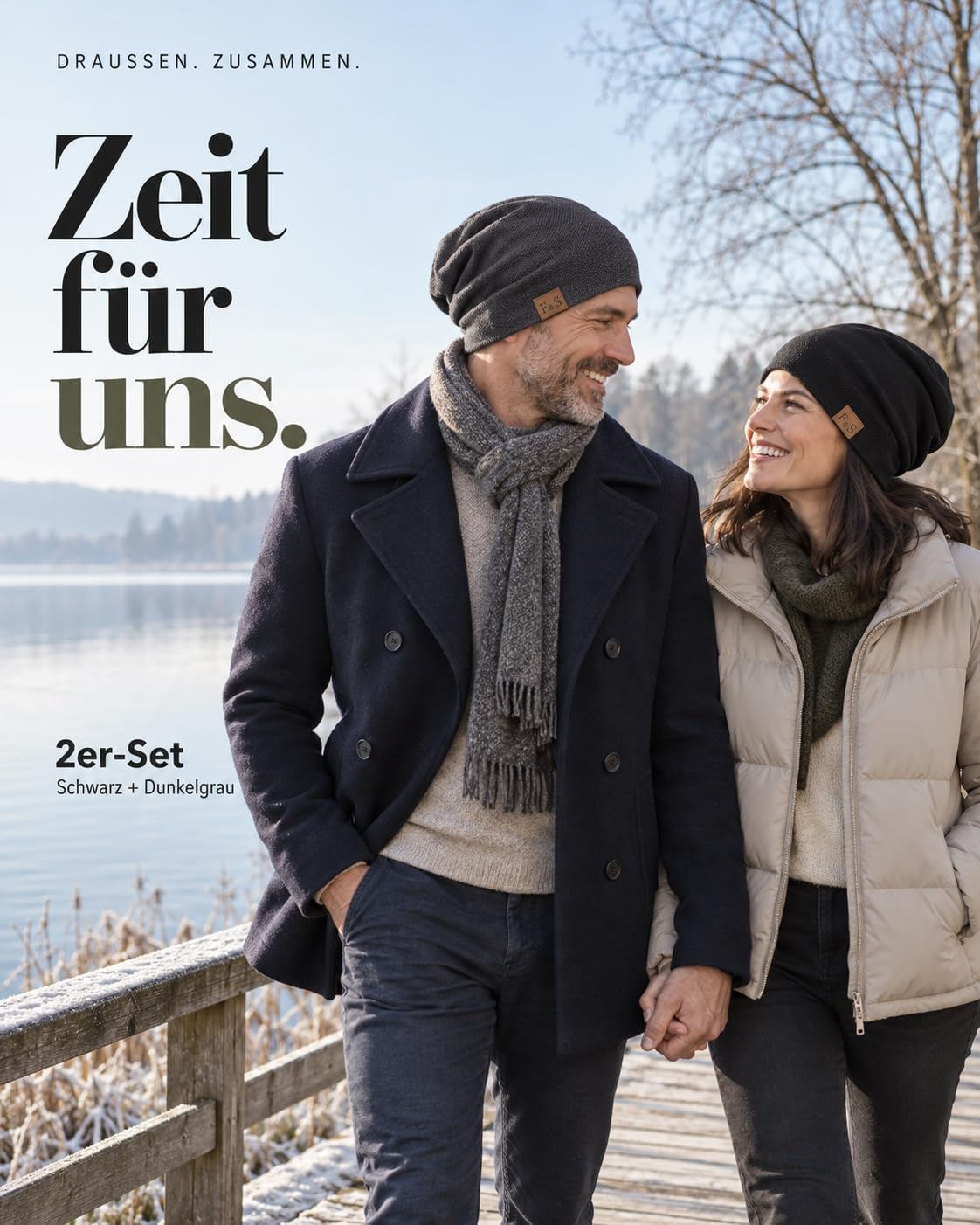 Beanie Herren Mütze Herren Haube für den Alltag Radfahren – Bild 5