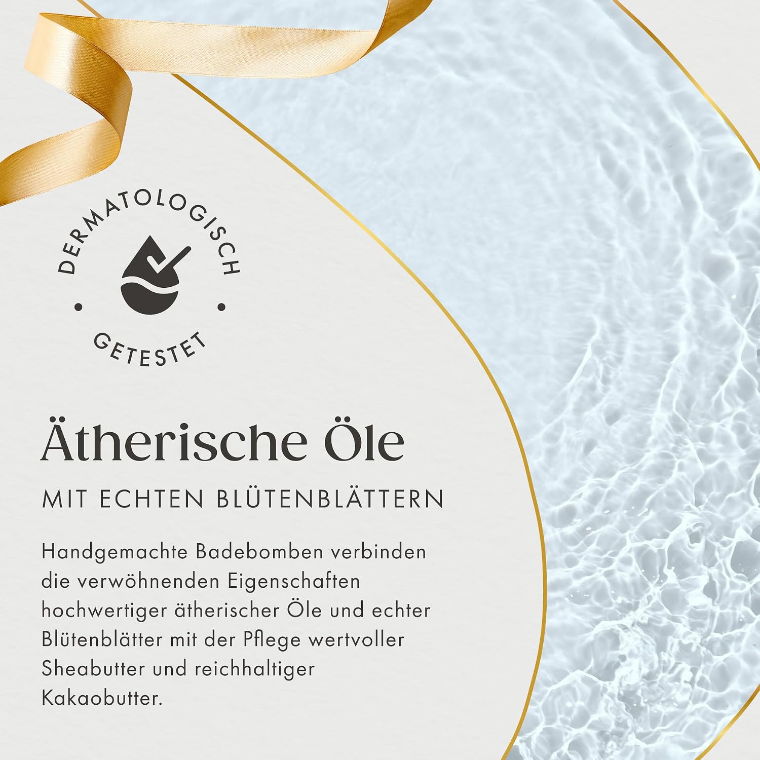 Satin Naturel 7 Luxuriöse Bio Badebomben, Wellness Geschenkset – Bild 4