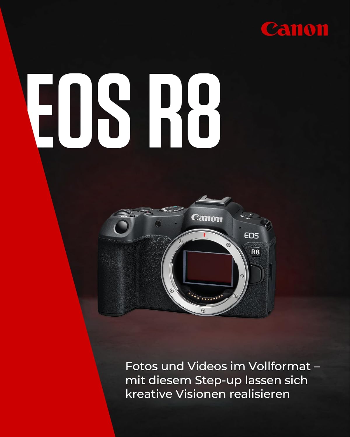Canon EOS R8 Vollformat-Systemkamera 24,2 MP Sensor 4K + 2 Batterien – Bild 2