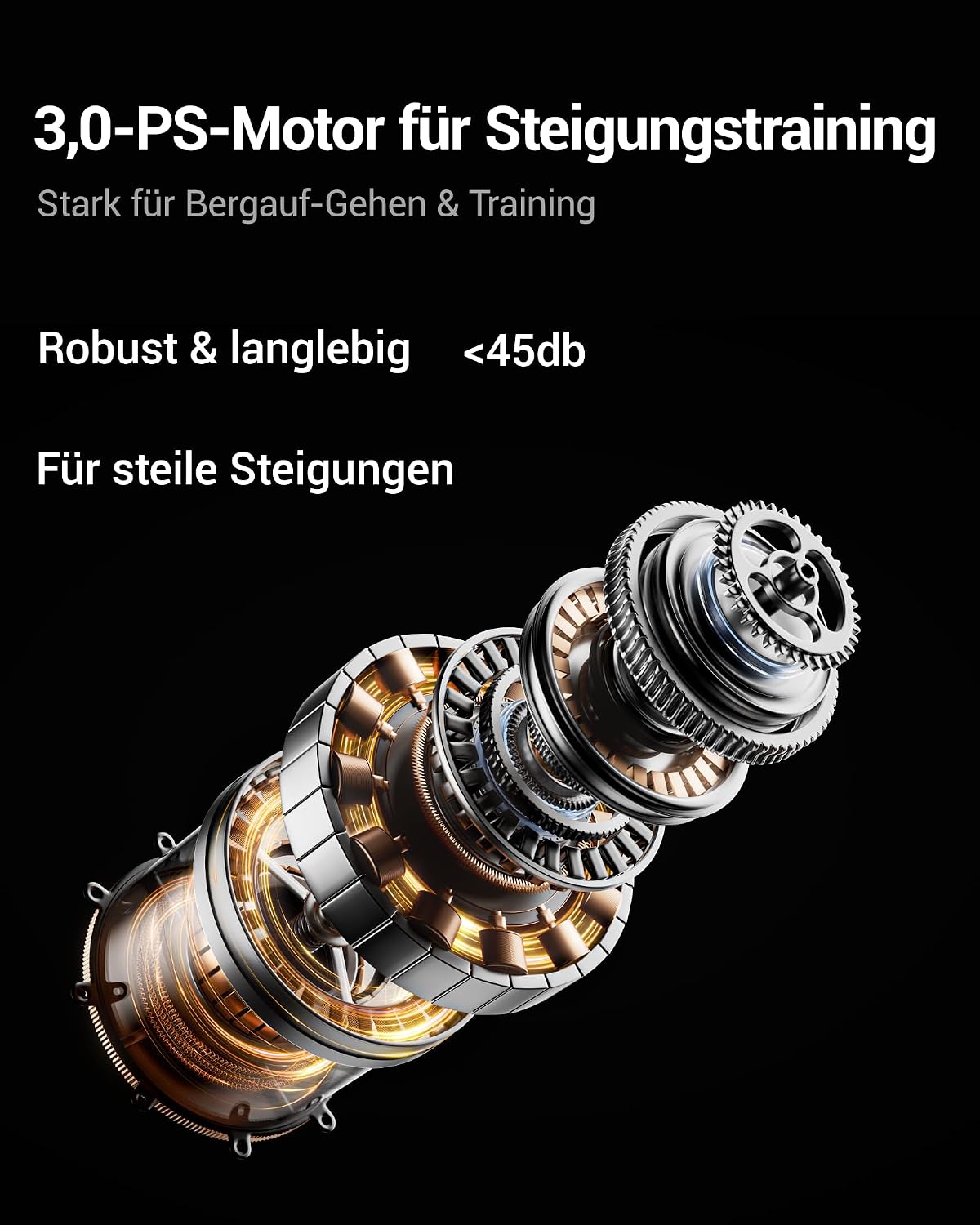 UMAY Laufband für Zuhause Klappbar mit Steigung – Bild 8
