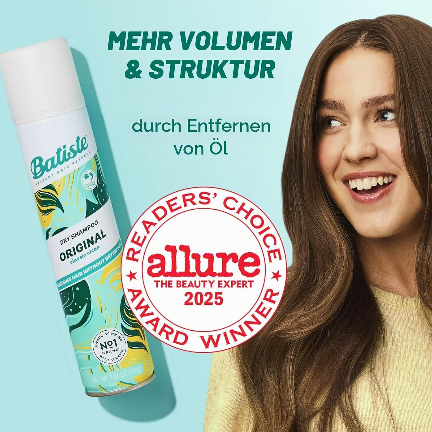 Batiste Trockenshampoo Original, Ohne Weiße Rückstände, 200ml – Bild 6