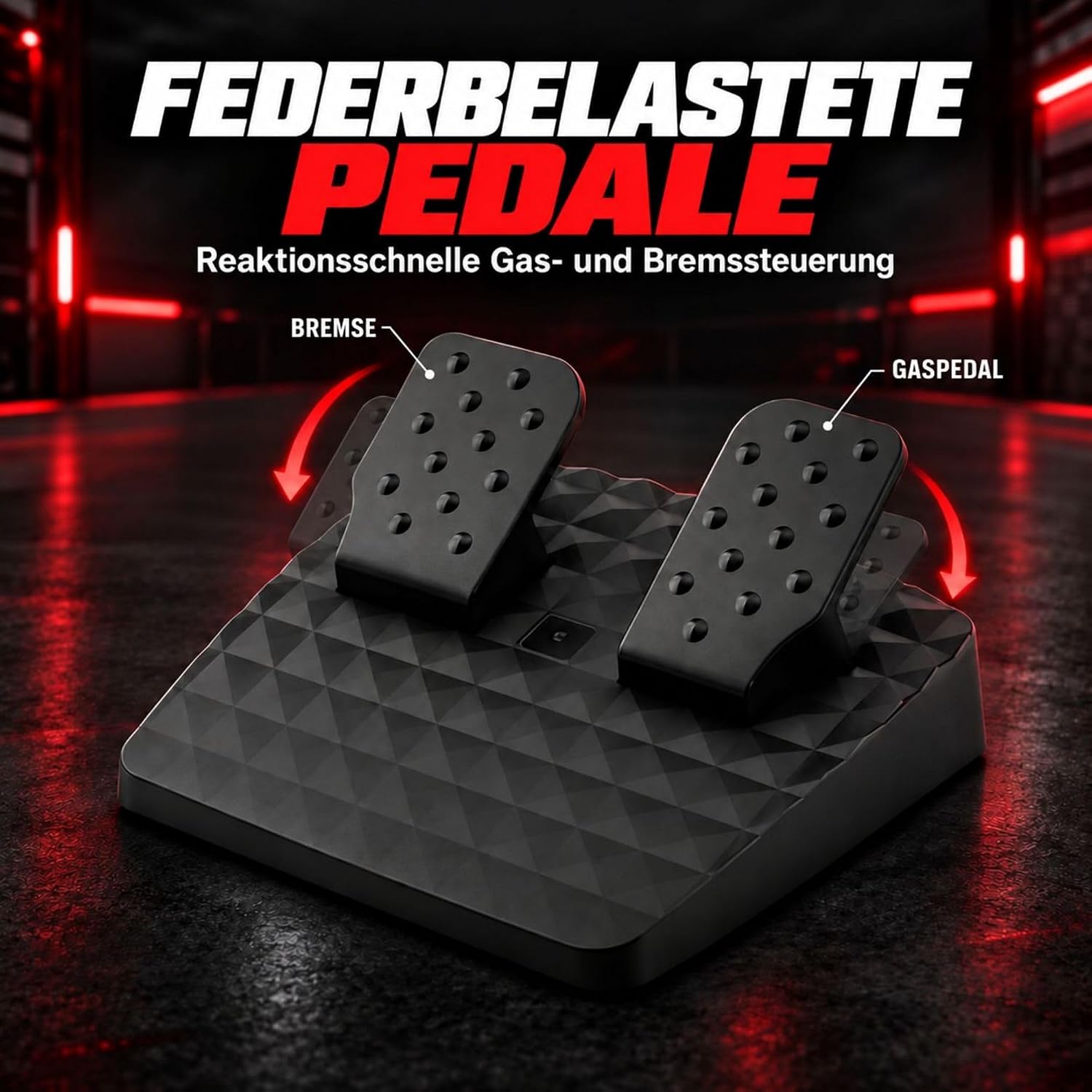 NITHO Drive Pro V200 Rennlenkrad mit Pedalen & Schalthebel für PC/PS4/Xbox – Bild 8