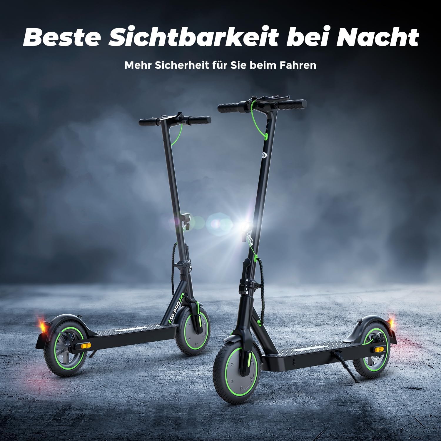 isinwheel S9Pro E Scooter mit Straßenzulassung, 350W Motor E Roller, 7.5Ah Akku bis 30km Reichweite, 8.5 Zoll Reifen, APP & LED-Display, Elektroscooter für Erwachsene – Bild 6