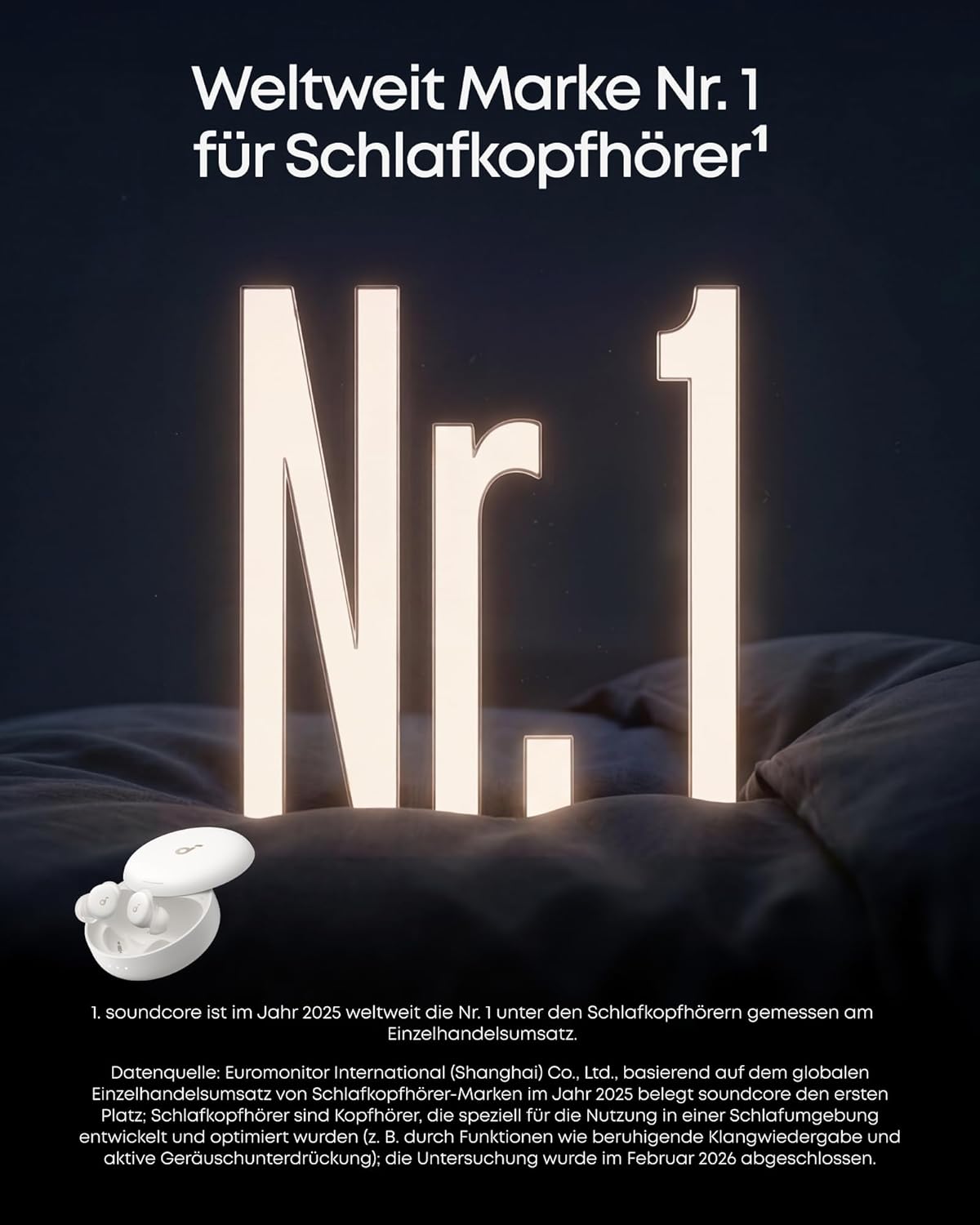 soundcore by Anker Sleep A30 Schlafkopfhörer, Geräuschmaskierung für Nächte – Bild 2