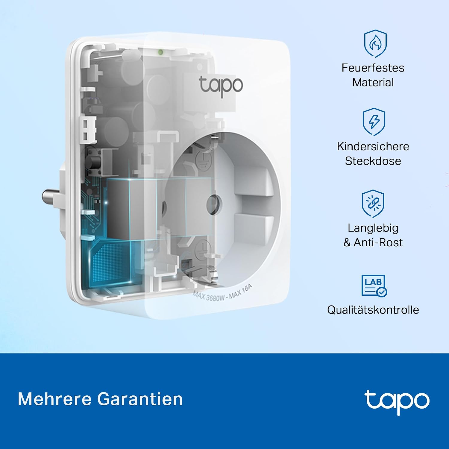 TP-Link Tapo Smart WLAN Steckdose P110 mit Energieverbrauchskontrolle, Smart Home Alexa funktioniert mit Google Home, Sprachsteuerung, Fernzugriff, Kein Hub notwendig, Mini – Bild 8