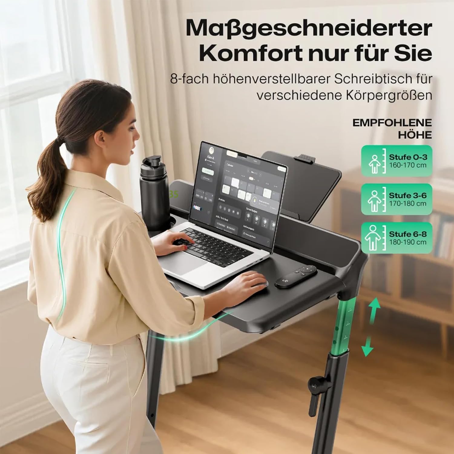 UREVO Laufband mit automatischer Steigung und Dual-Brushless-Antrieb – Bild 2