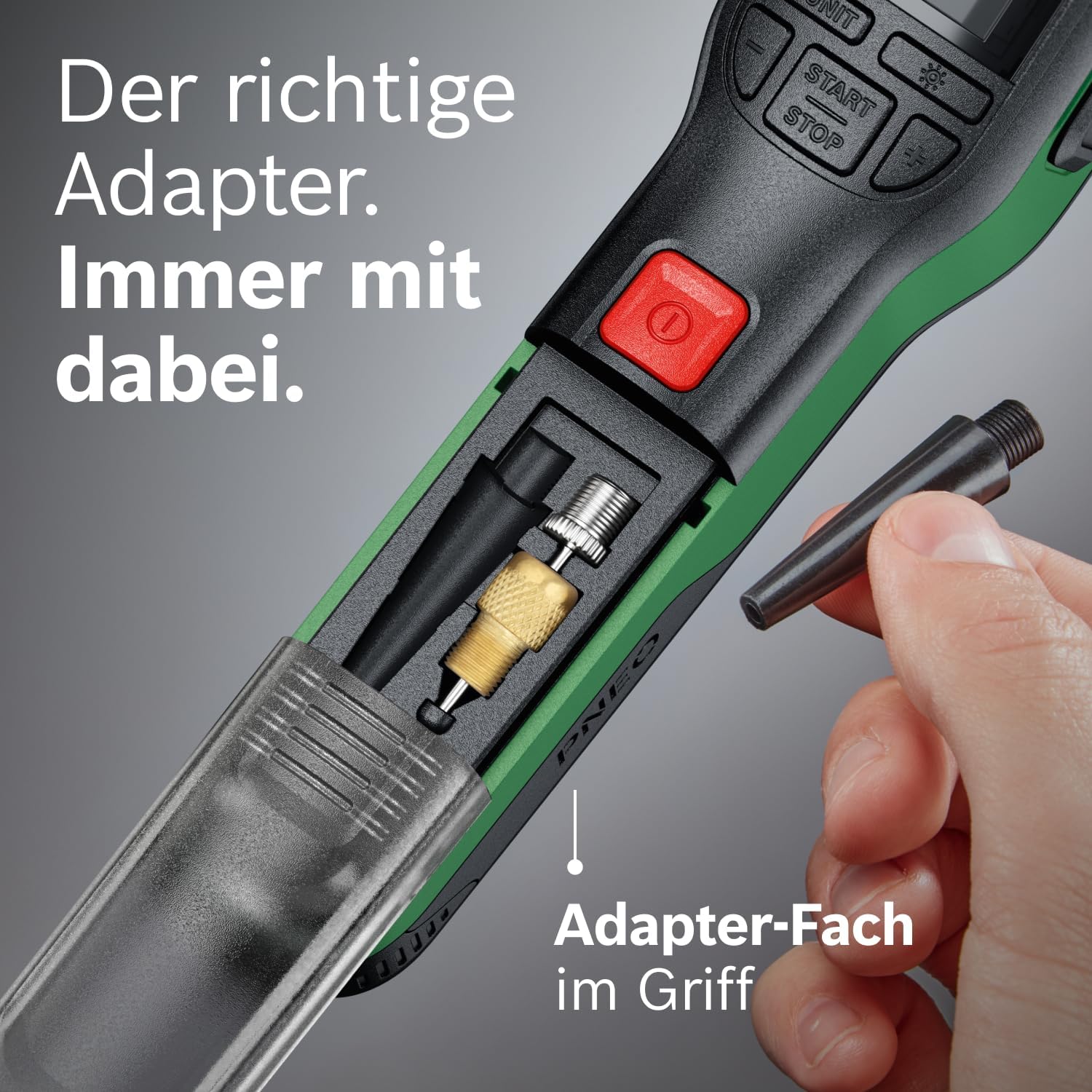 Bosch PNEO elektrische Fahrradpumpe mit 3 Ah Akku, 10,3 bar, 150 PSI – Bild 4