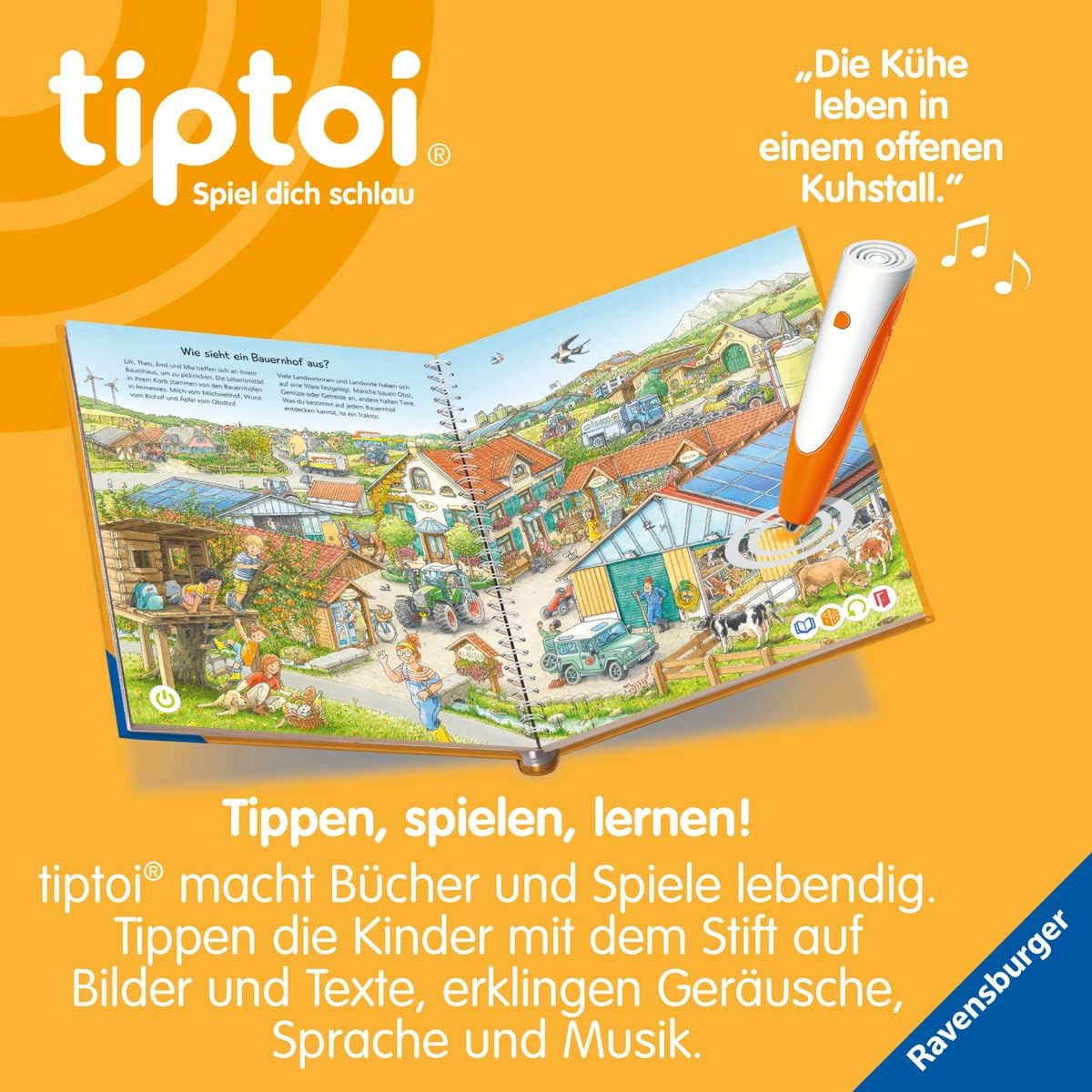 Ravensburger tiptoi Stift 00110 - Das spielerische Lernsystem, Lernspielzeug für Kinder ab 2 Jahren - Der Stift – Bild 5