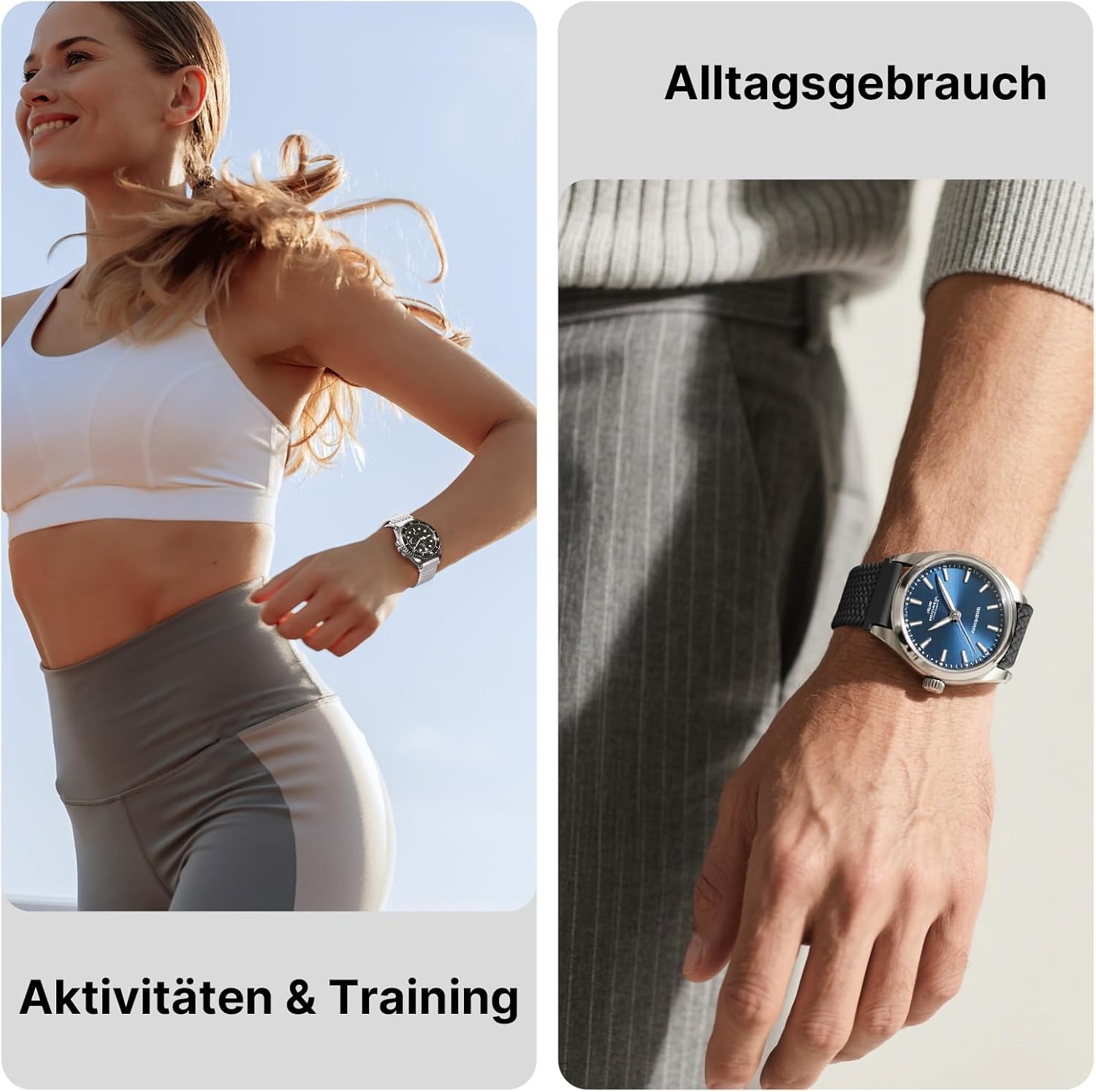 Uhrenarmband 20mm Nylon für Garmin Vivoactive 6/5/3/Venu 2 Plus/Sq – Bild 7