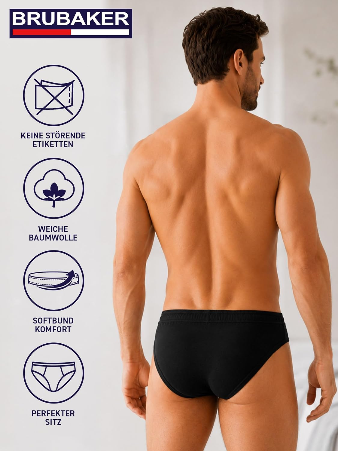 BRUBAKER 7er Pack Herren Slips Baumwolle – Bild 8