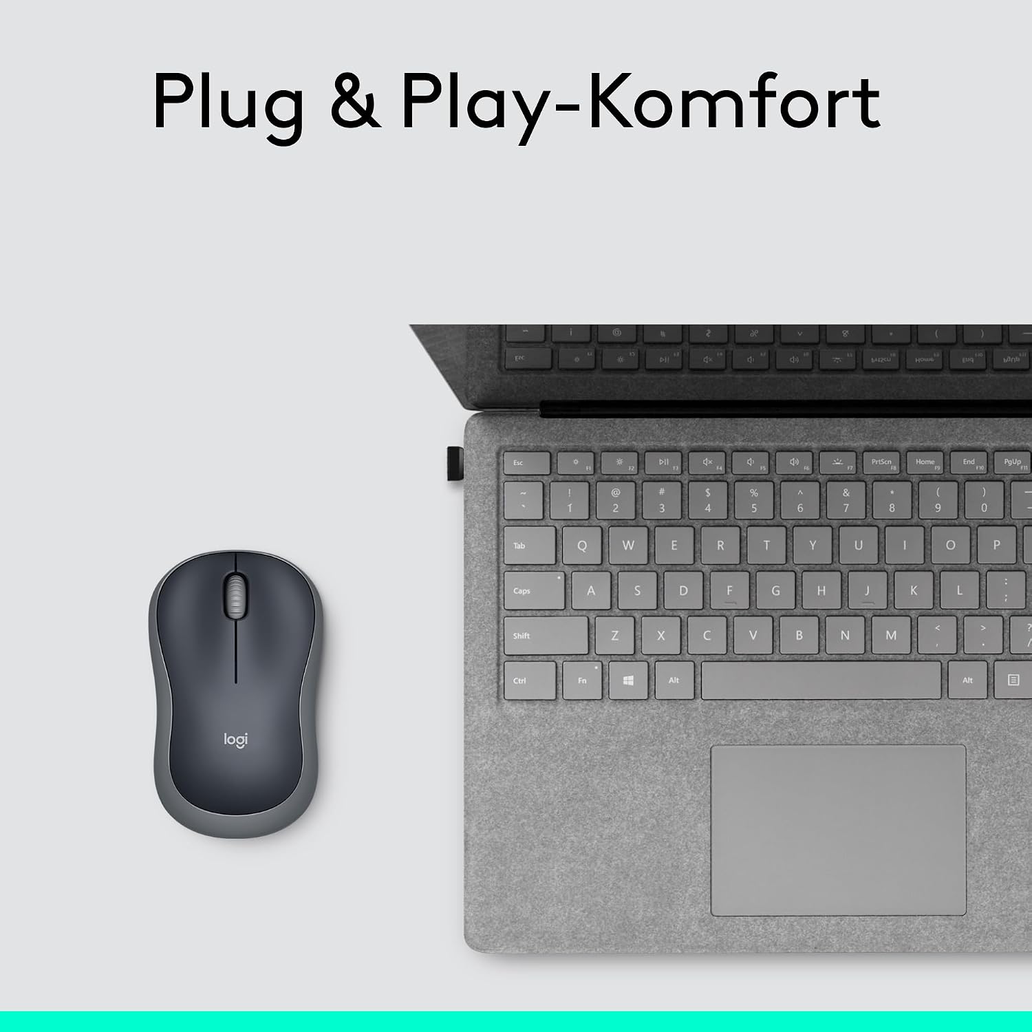 Logitech M185 Kabellose Maus, 2,4 GHz mit USB-Nano-Empfänger – Bild 8